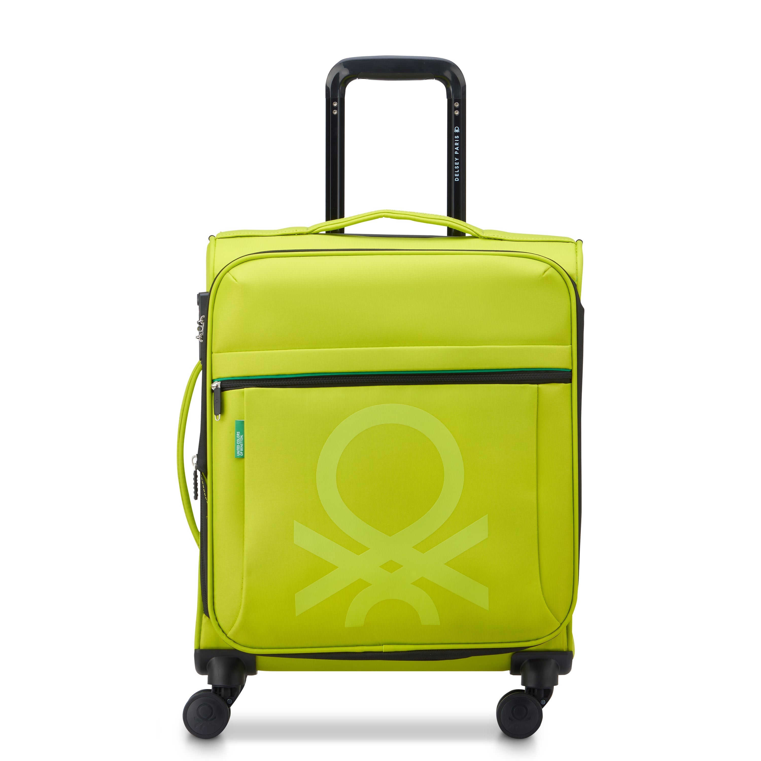 COLOR BLOCK| Valise Cabine Slim Extensible 55 CM CITRON VERT