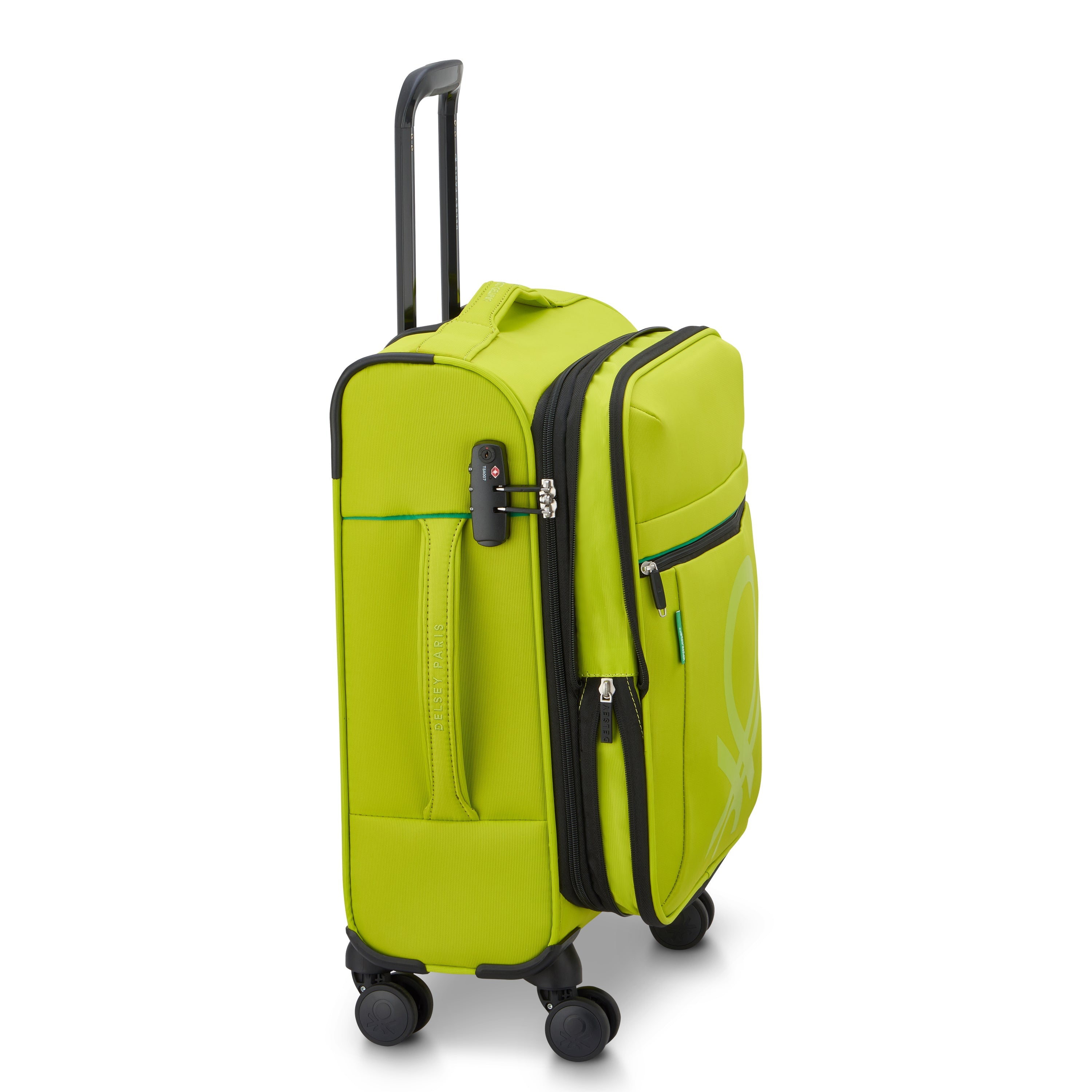 COLOR BLOCK| Valise Cabine Slim Extensible 55 CM CITRON VERT
