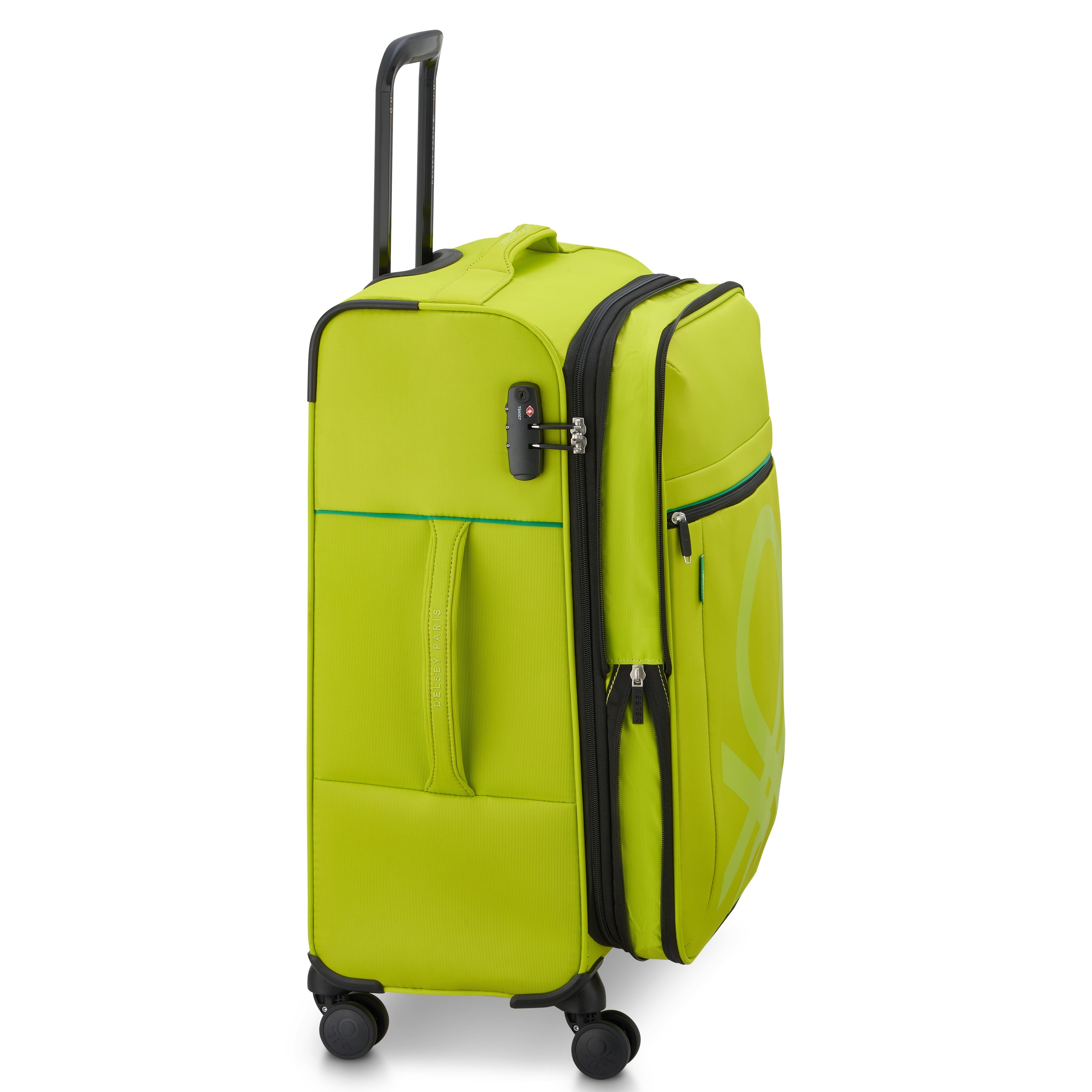 COLOR BLOCK| Valise Soute Extensible 66.5 CM CITRON VERT