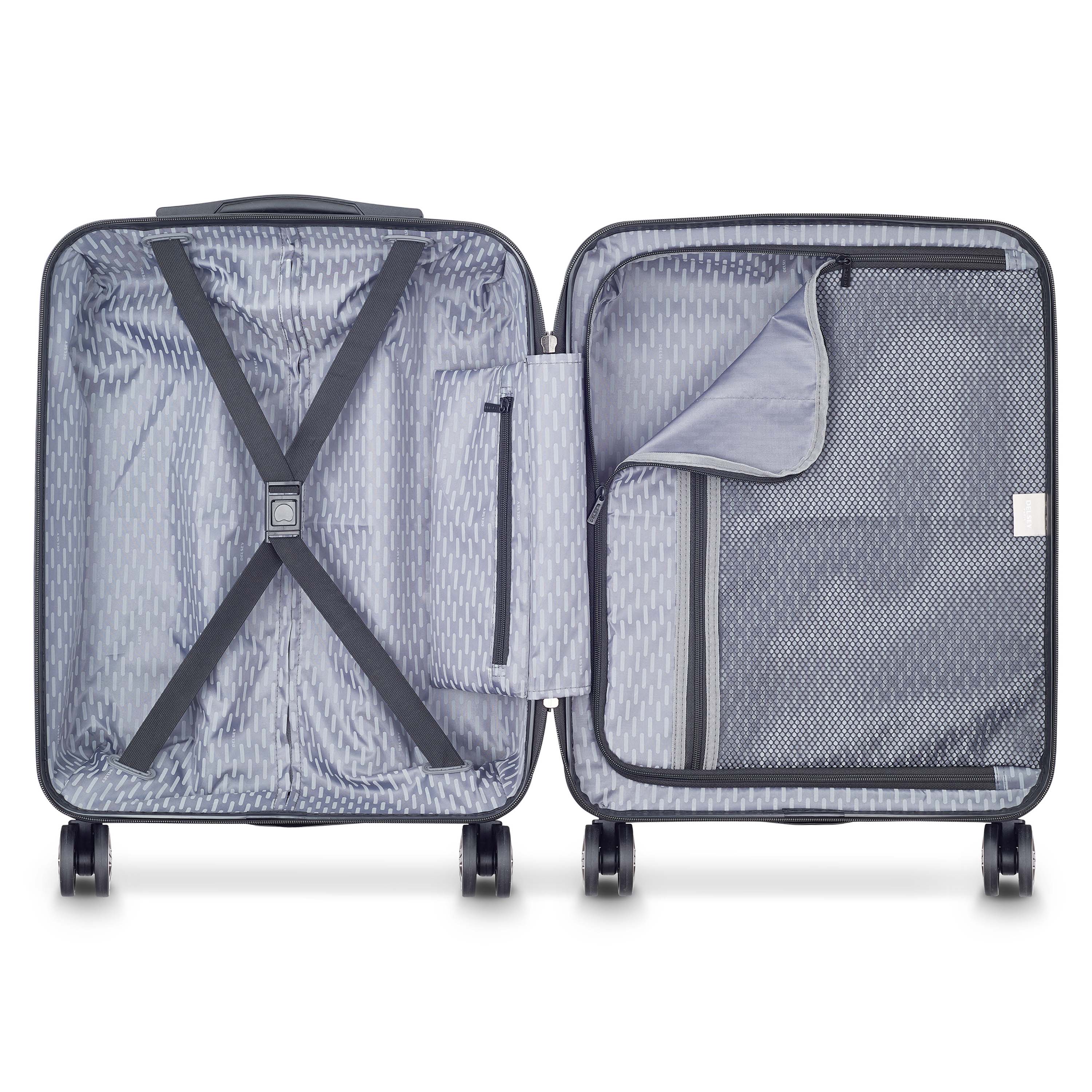 AIR ARMOUR| Koffer Kabine Slim Erweiterbar 55 CM SCHWARZ