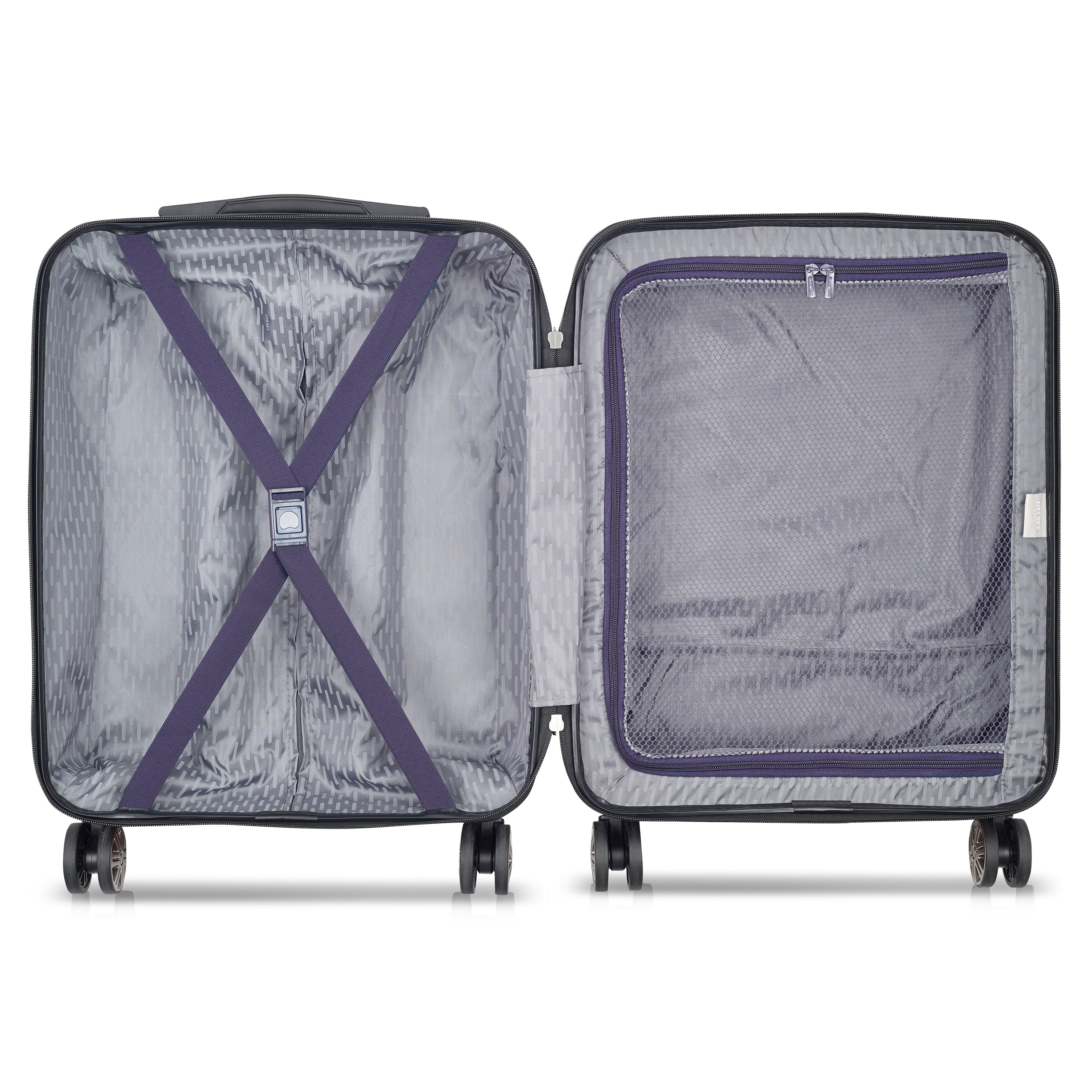 AIR ARMOUR| Koffer Handbagage Slim Uitbreidbaar 55 CM DONKERPAARS