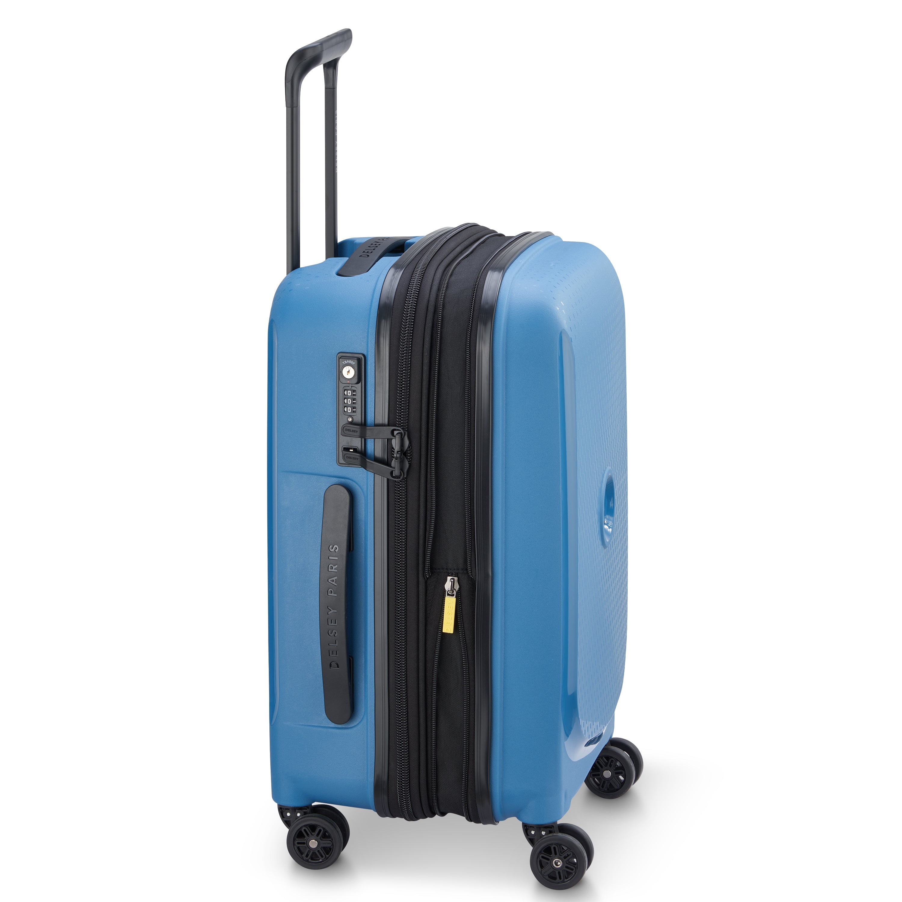 BELMONT PLUS| Koffer Cabine Uitbreidbaar 55 CM ZINKBLAUW