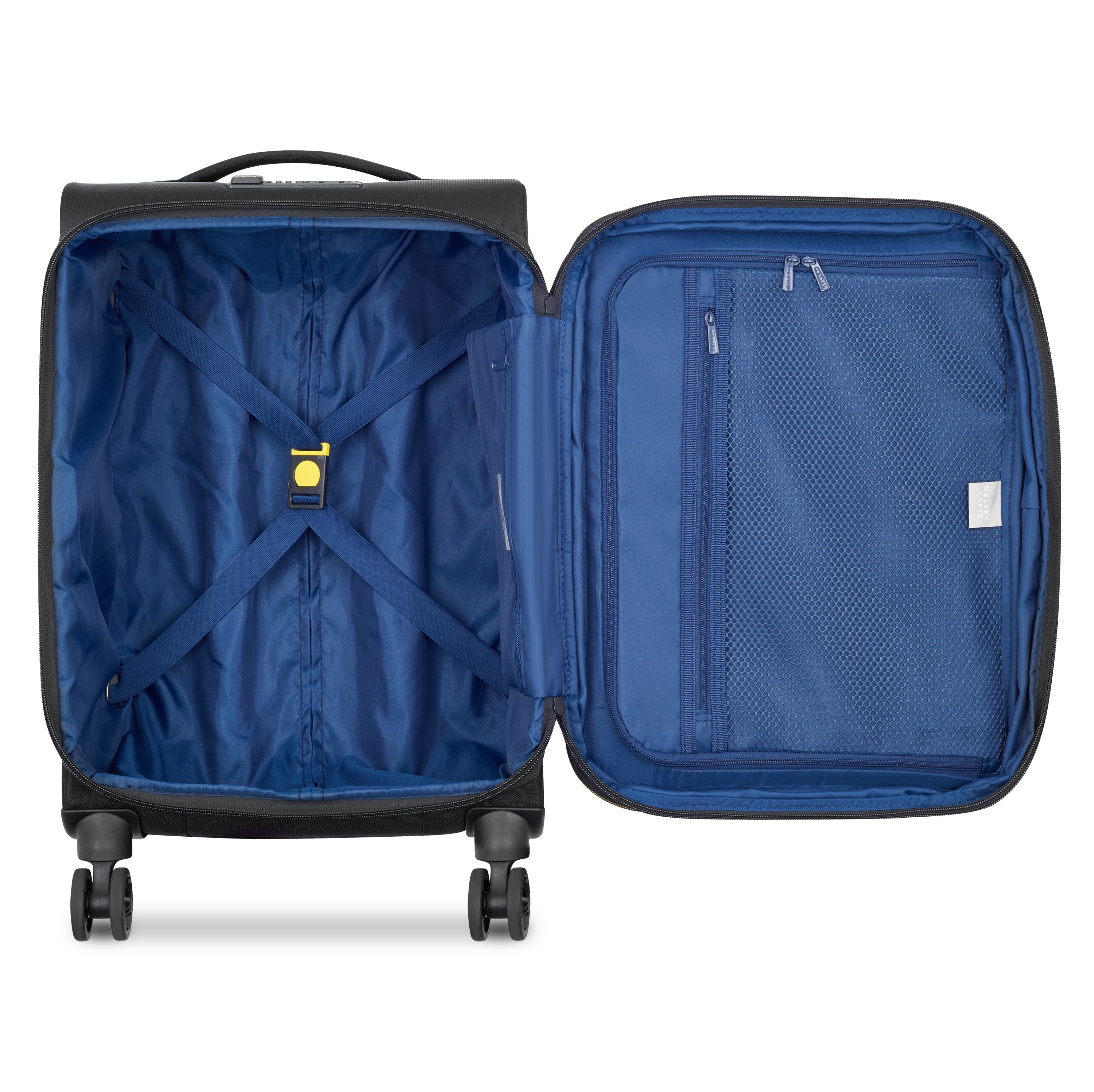 BROCHANT 3| Valise Cabine Extensible 55 CM NOIR PROFOND