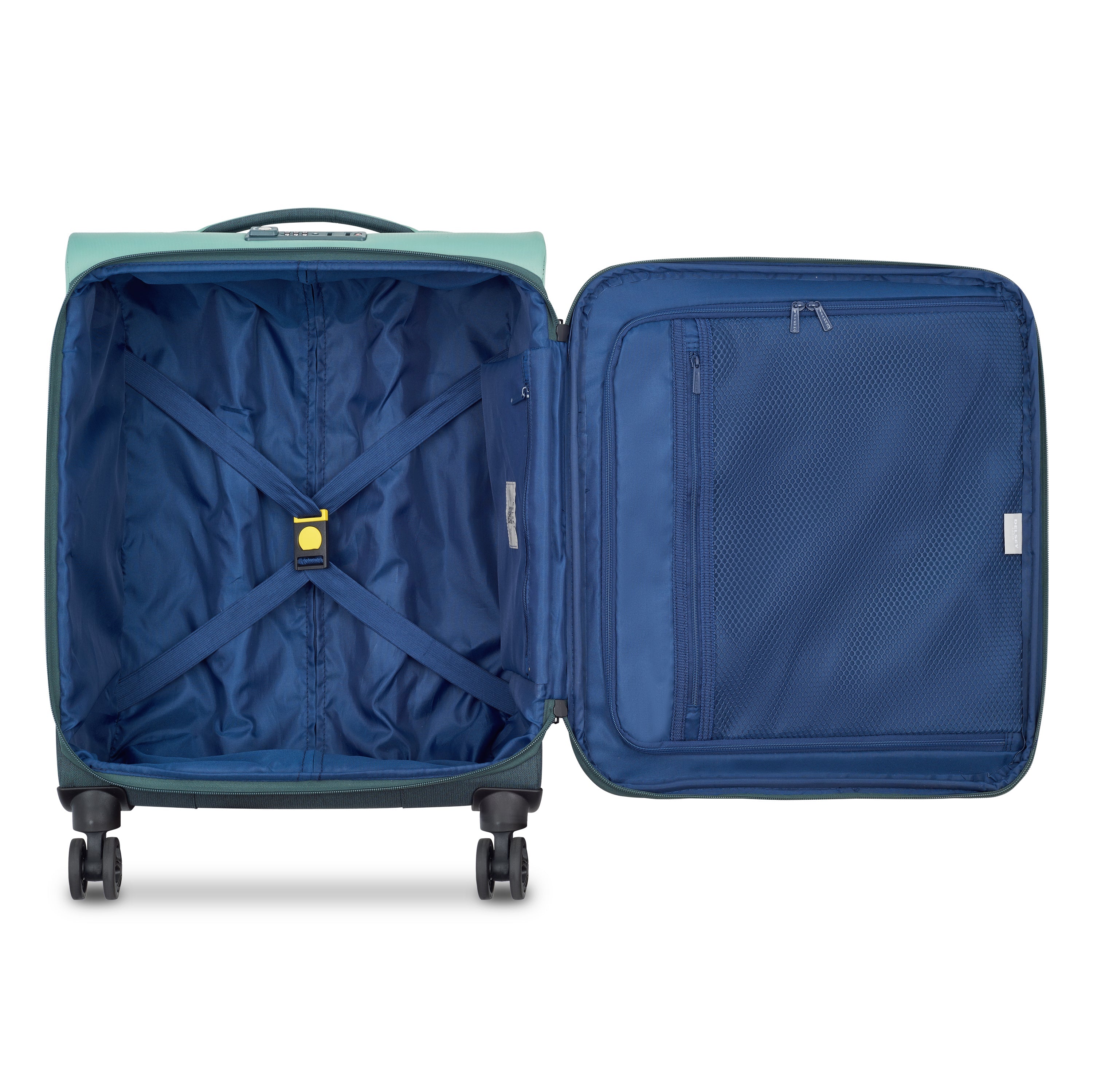 BROCHANT 3| Suitcase Cabin slim 55 CM GREEN