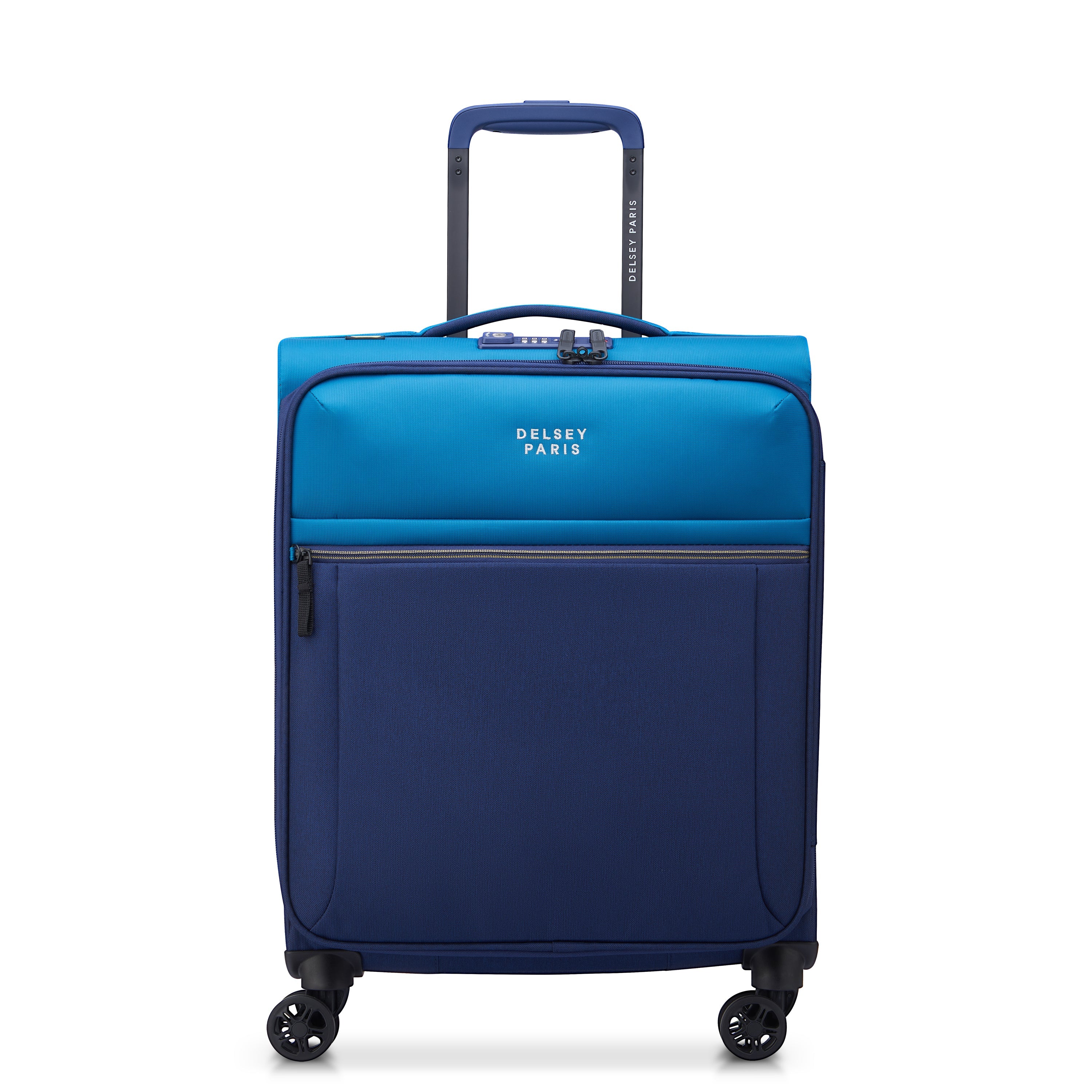 BROCHANT 3| Valise Cabine Slim 55 CM BLEU OUTREMER