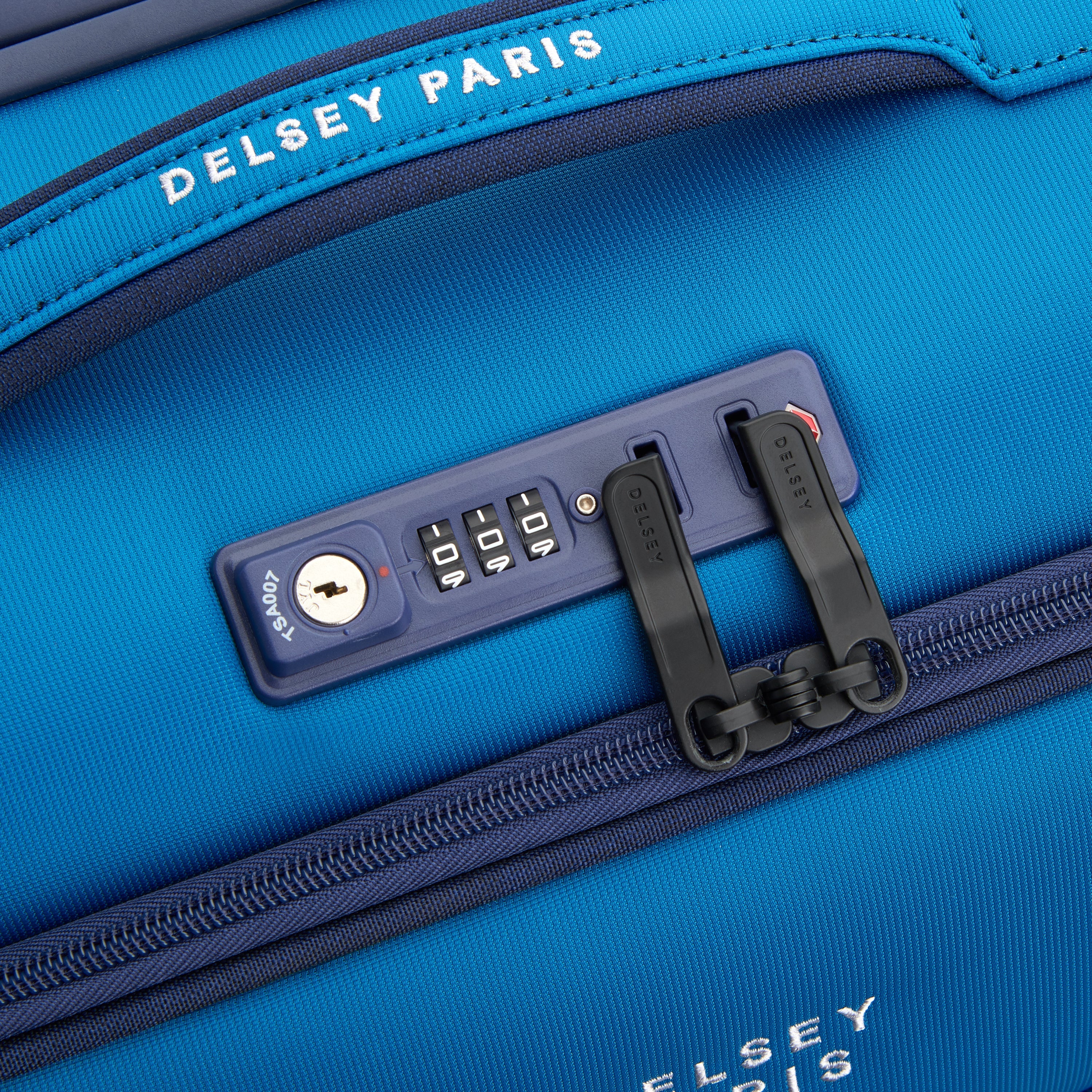 BROCHANT 3| Valise Cabine Slim 55 CM BLEU OUTREMER