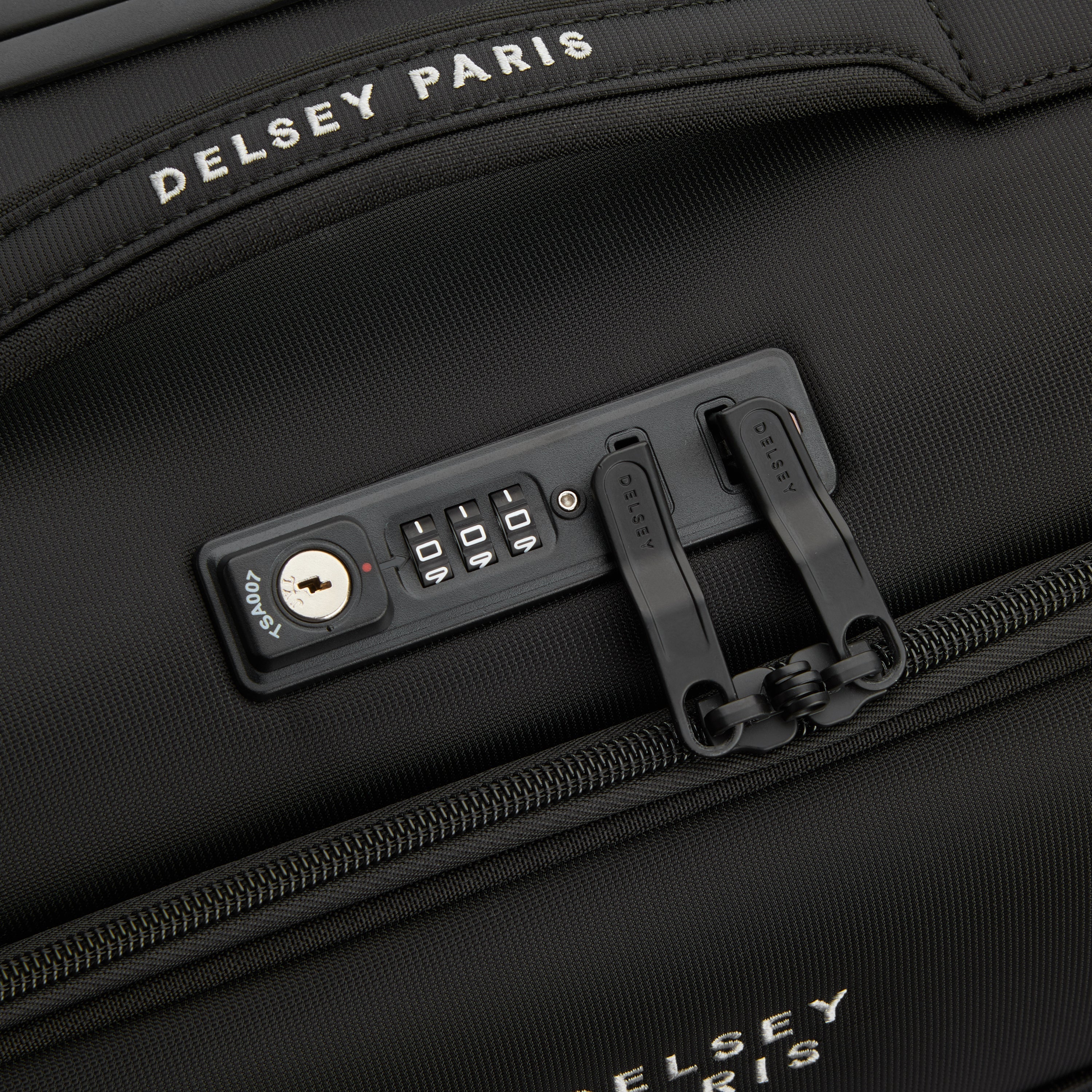 BROCHANT 3| Valise Cabine Slim 55 CM NOIR PROFOND