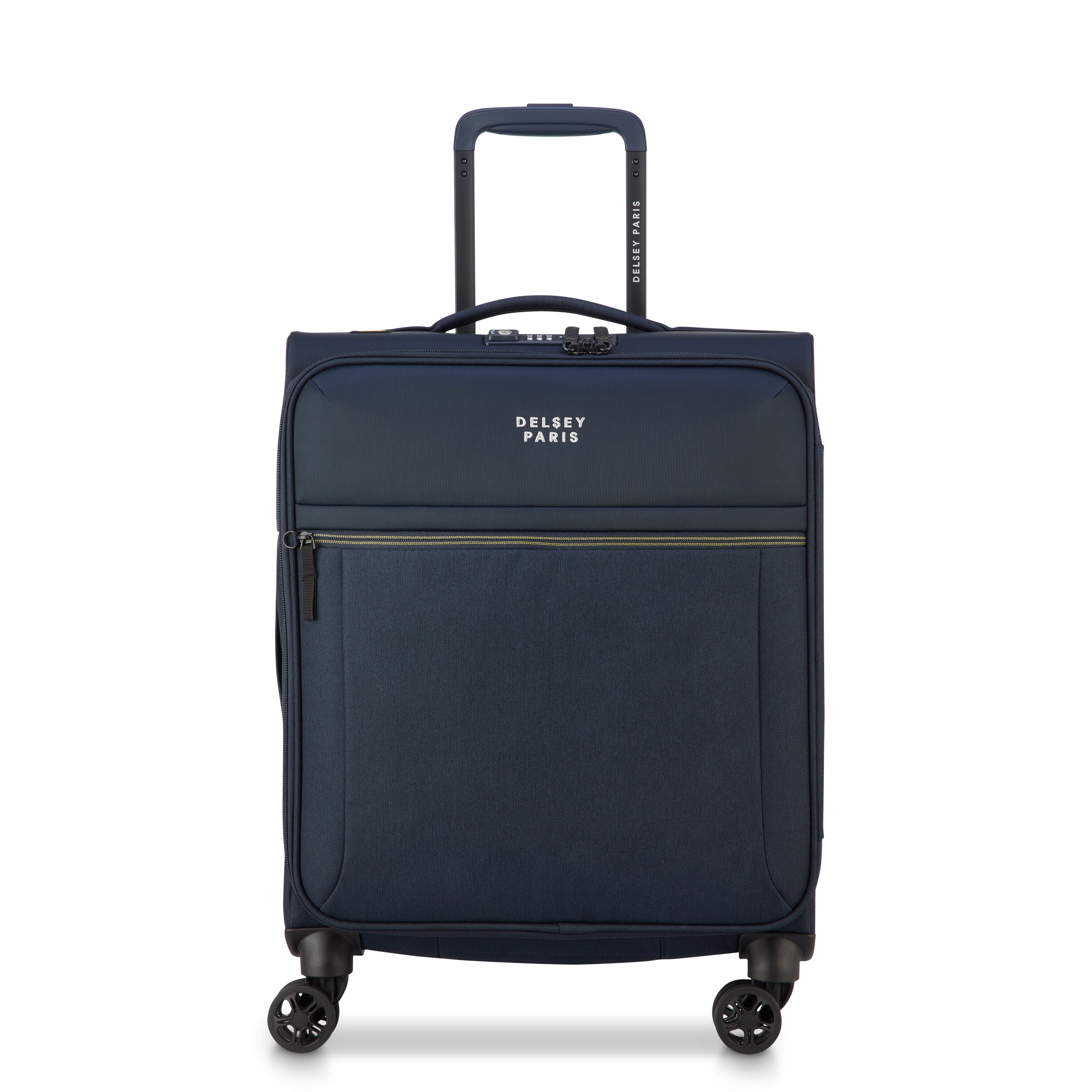BROCHANT 3| Valise Cabine Slim 55 CM BLEU MARINE