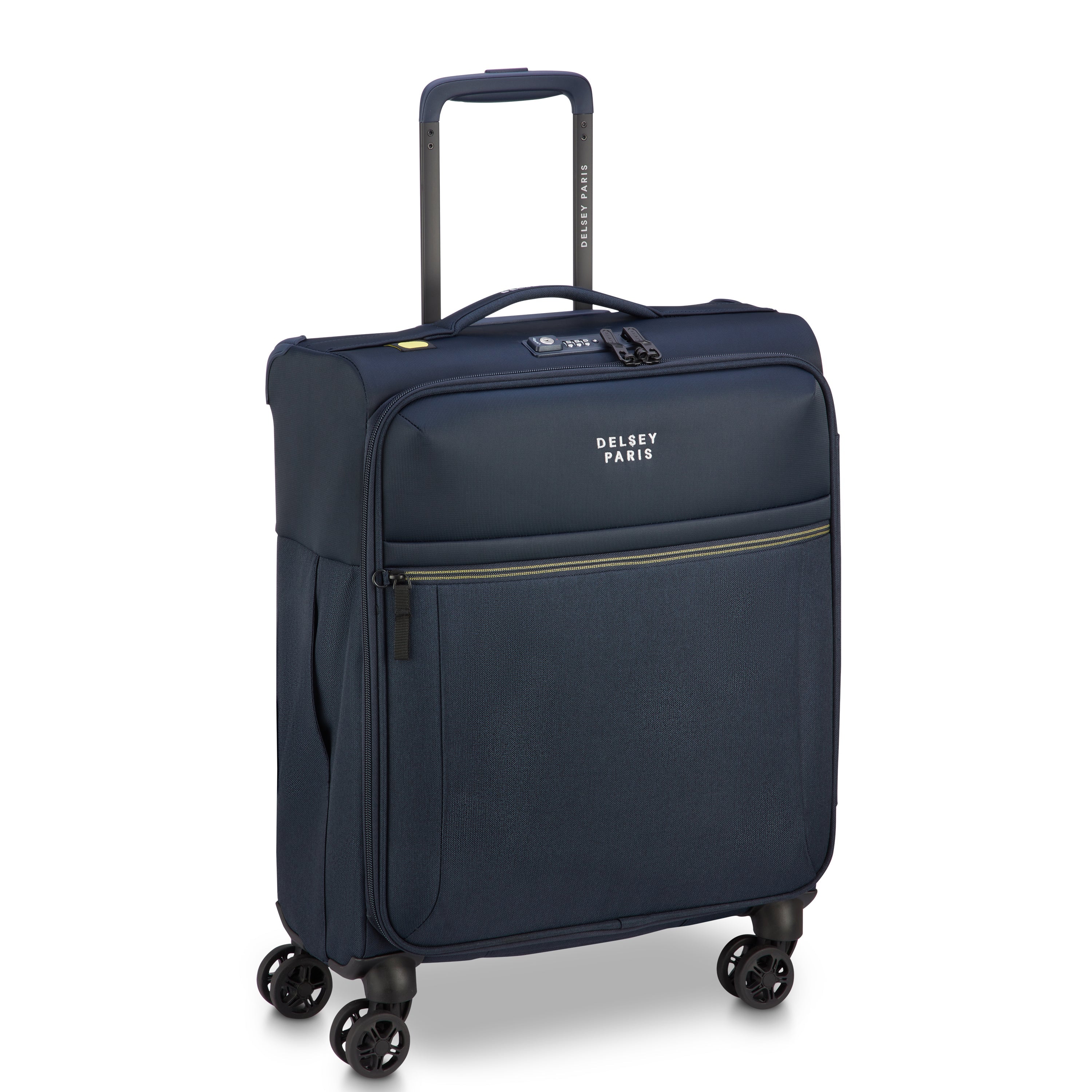 BROCHANT 3| Valise Cabine Slim 55 CM BLEU MARINE