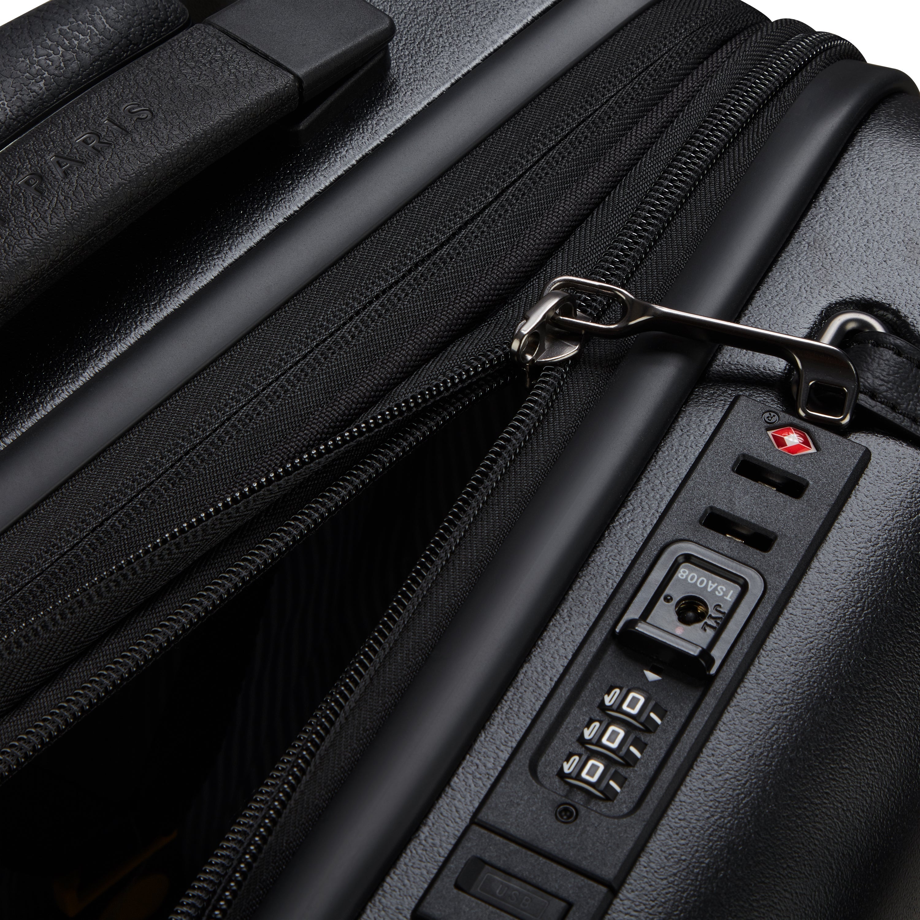 CADENCE| Suitcase Cabin Expandable 55 CM DEEP BLACK
