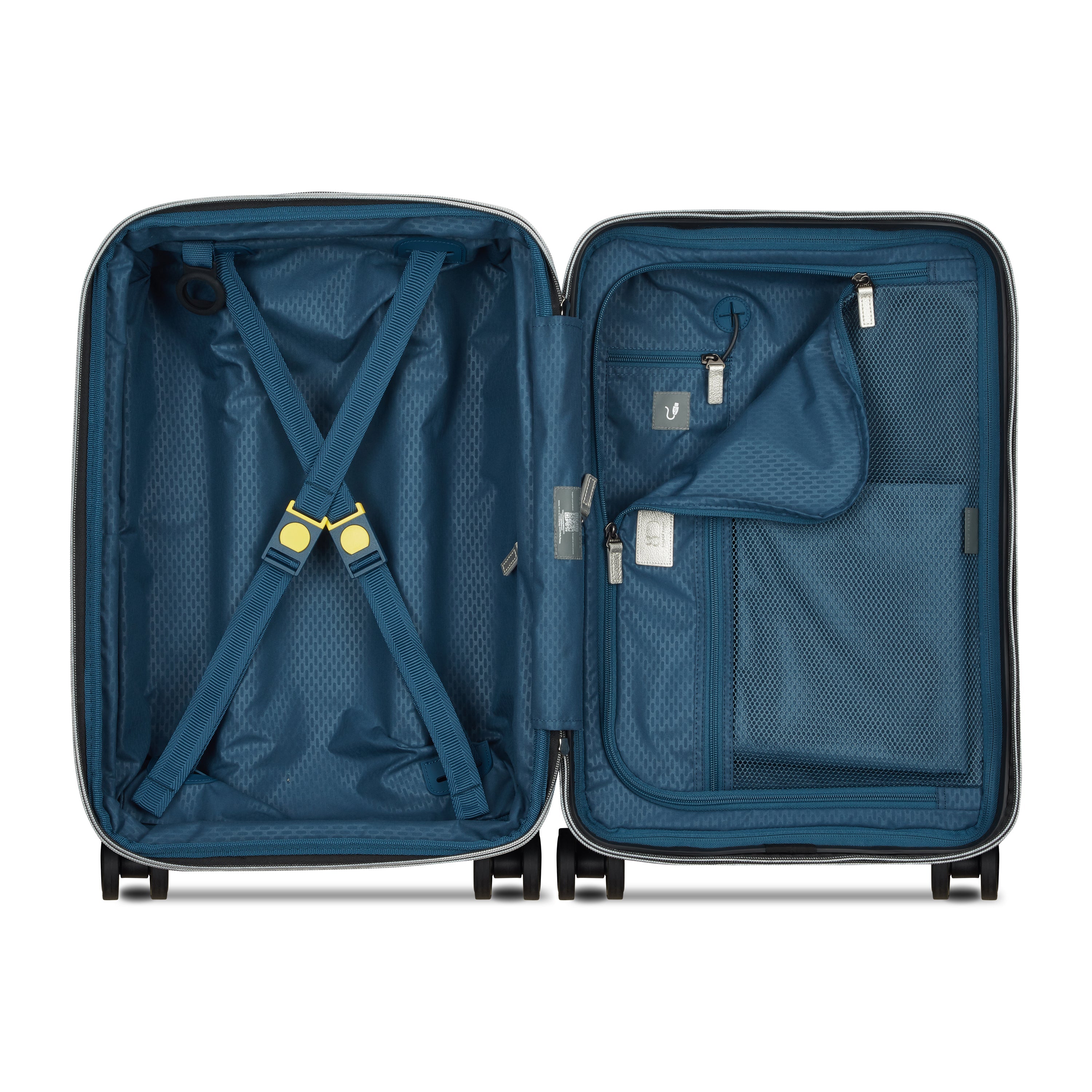 CADENCE| Suitcase Cabin Expandable 55 CM BLACK/SILVER