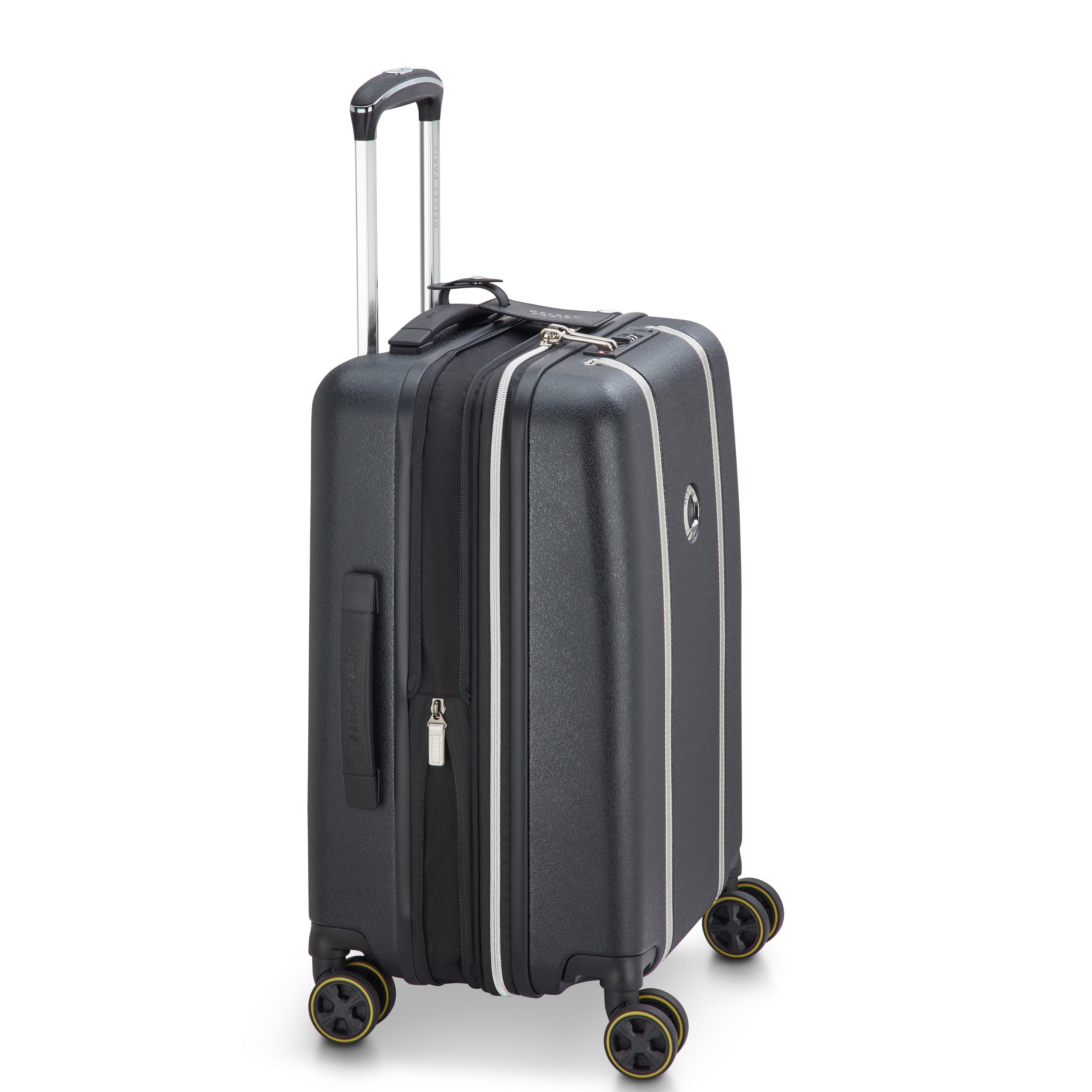 CADENCE| Suitcase Cabin Expandable 55 CM BLACK/SILVER