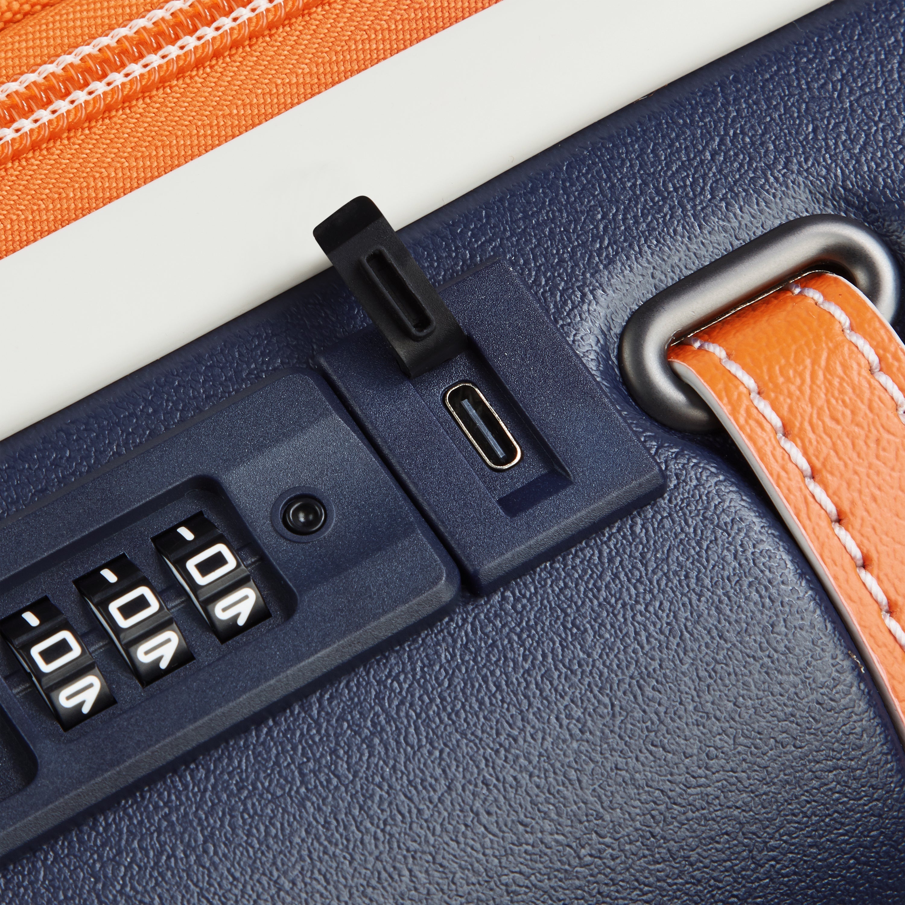 CADENCE| Suitcase Cabin Expandable 55 CM NAVY BLUE
