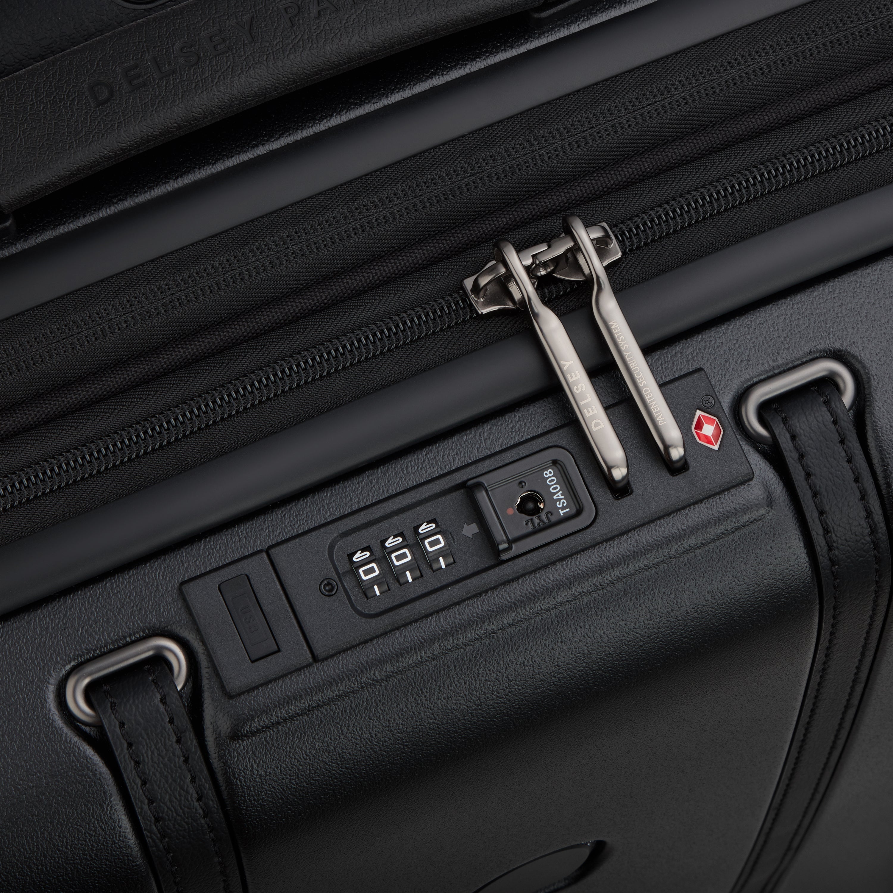 CADENCE| Suitcase Cabin slim Expandable 54.5 CM DEEP BLACK