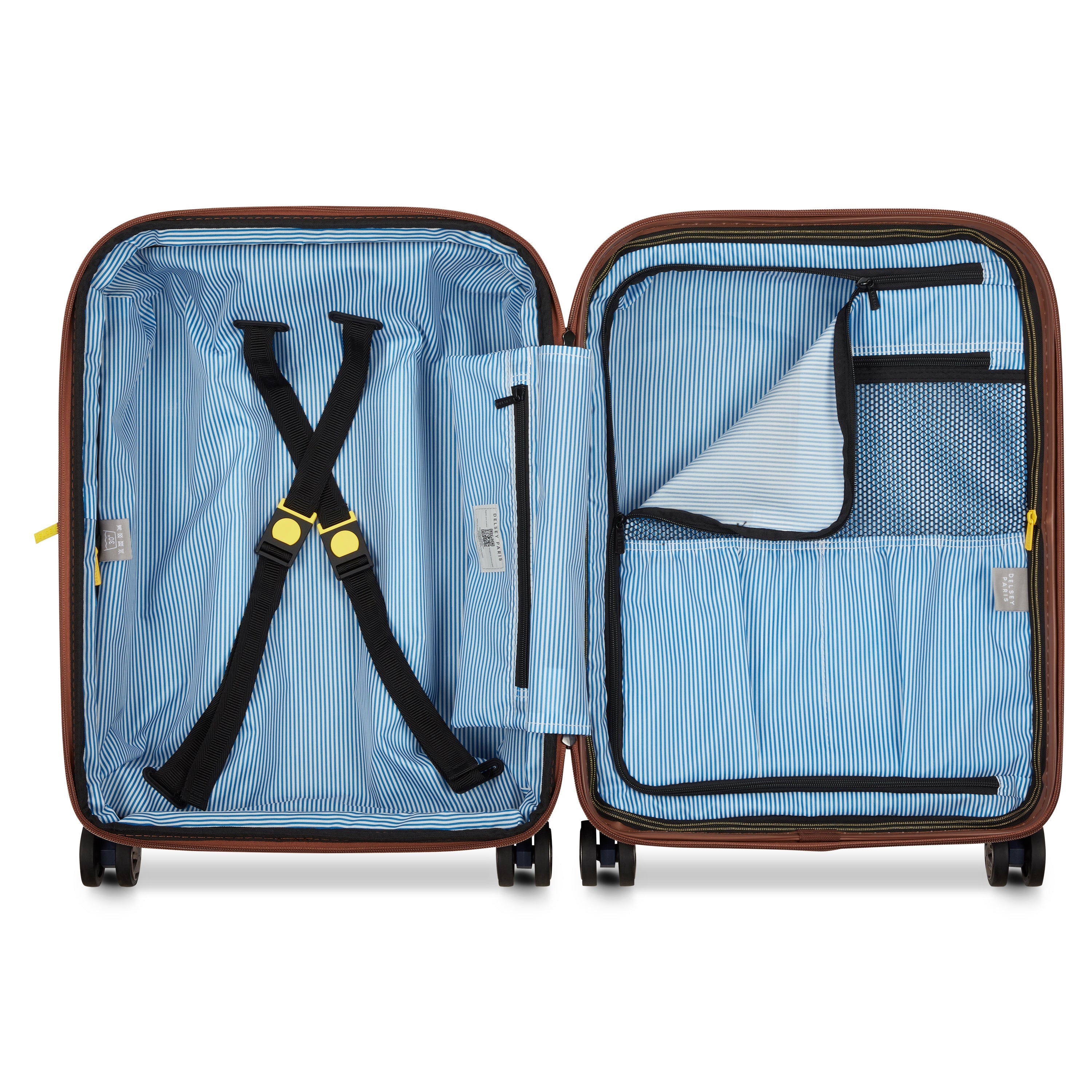 CARROUSEL 2| Valise Cabine Slim Extensible 55 CM BLEU