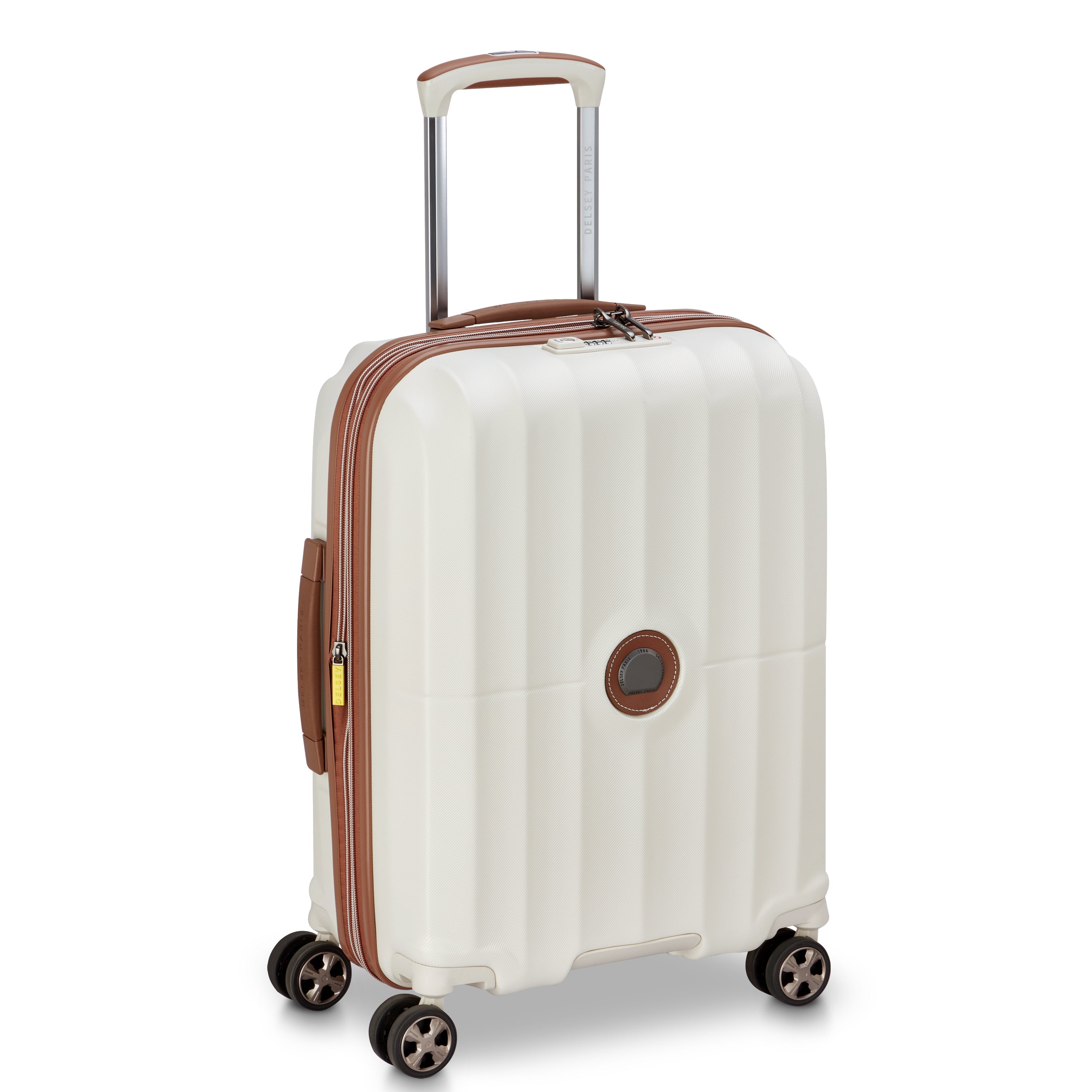 CARROUSEL 2| Koffer Cabine Slim Uitbreidbaar 55 CM GEBROKEN WIT