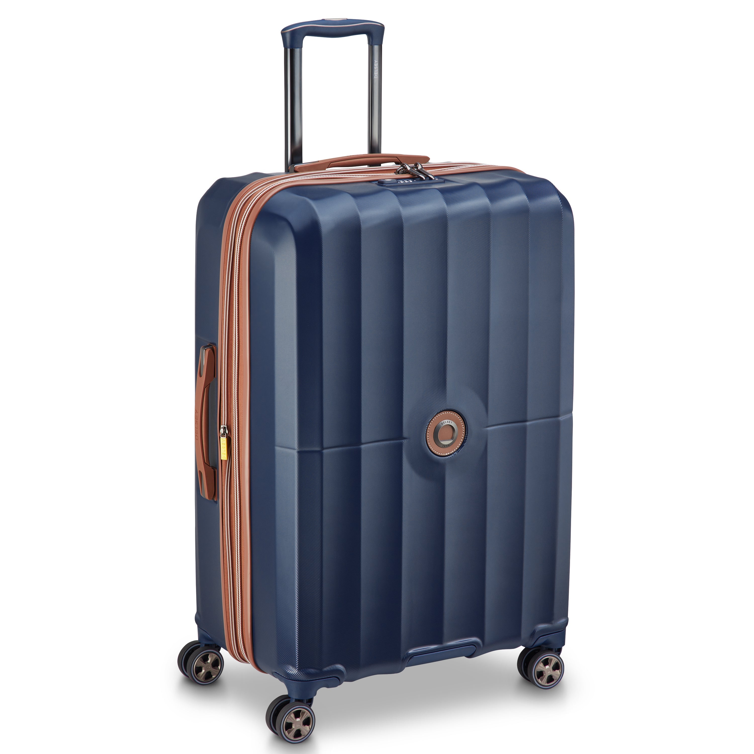 CARROUSEL 2| Valise Soute Extensible 76 CM BLEU