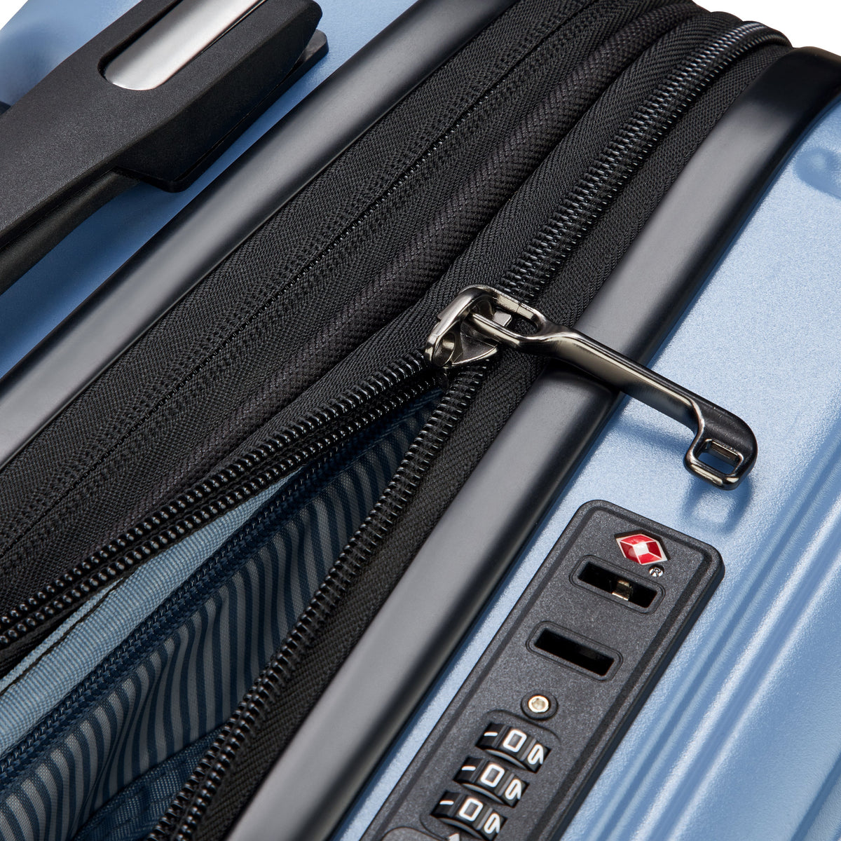 CAUMARTIN PLUS | Expandable Cabin slim Suitcase 55 CM ZINC BLUE