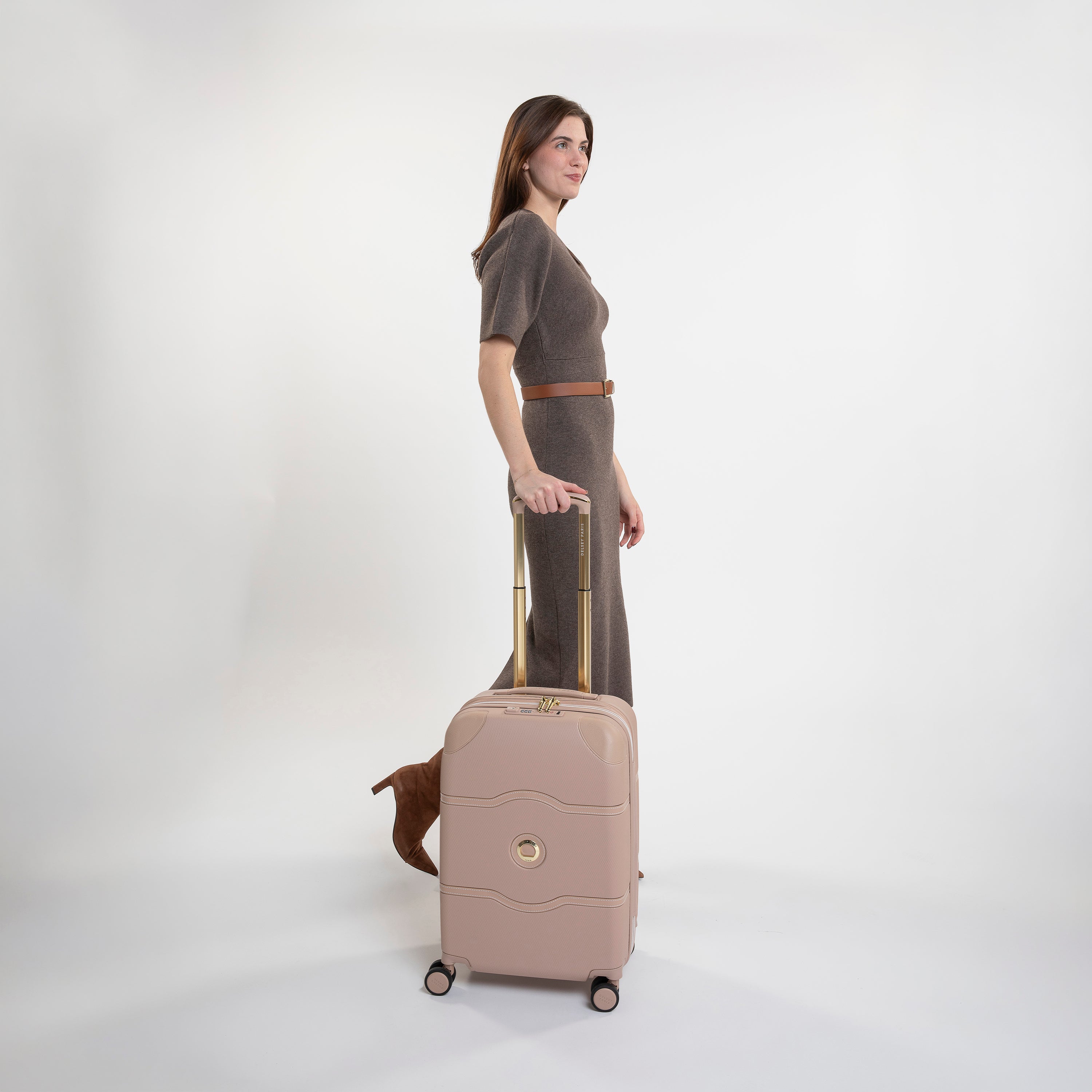 CHATELET AIR 2.0| Valise Cabine Extensible 55 CM BEIGE ROSE