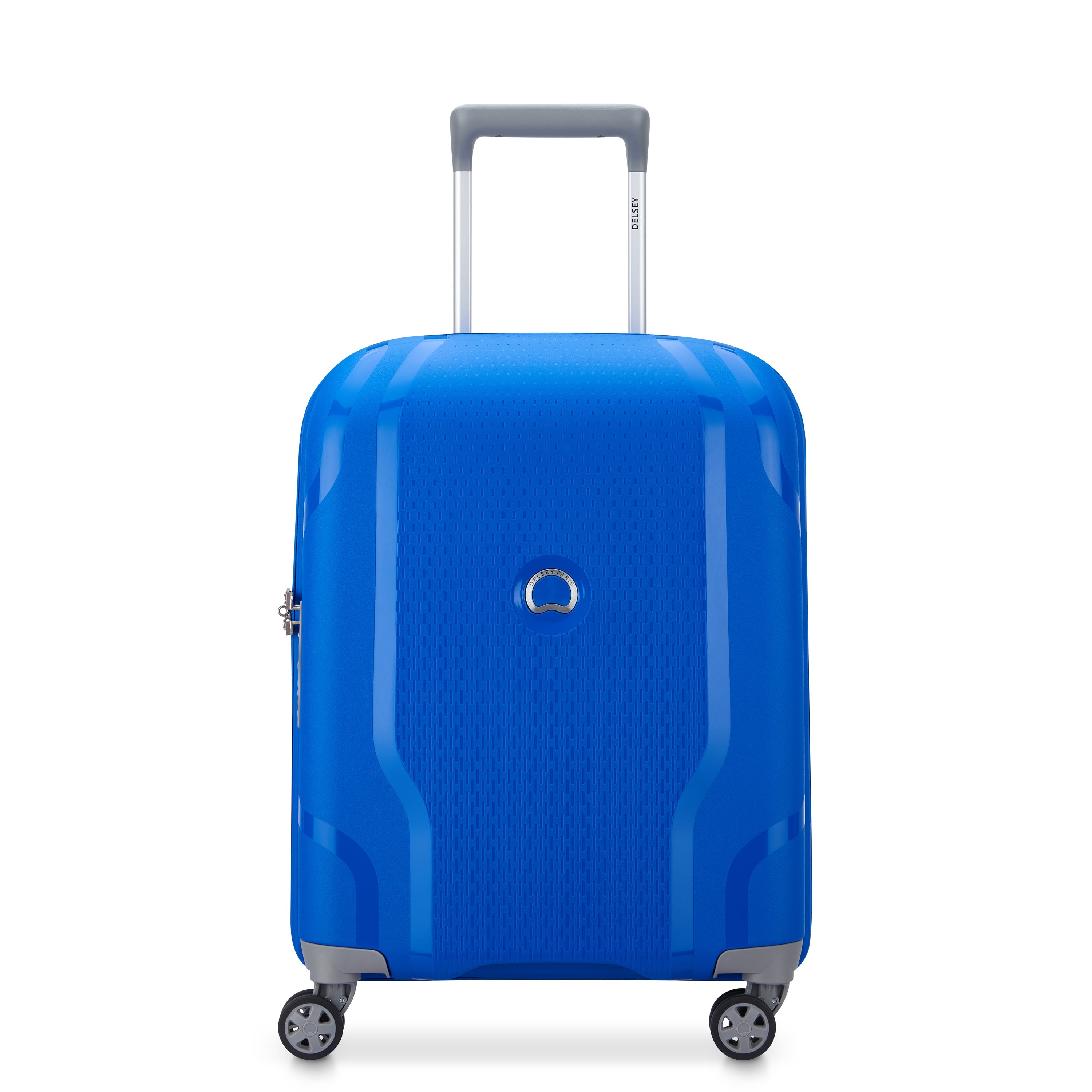 CLAVEL| Koffer Cabine slim 55 CM ELEKTRISCH BLAUW