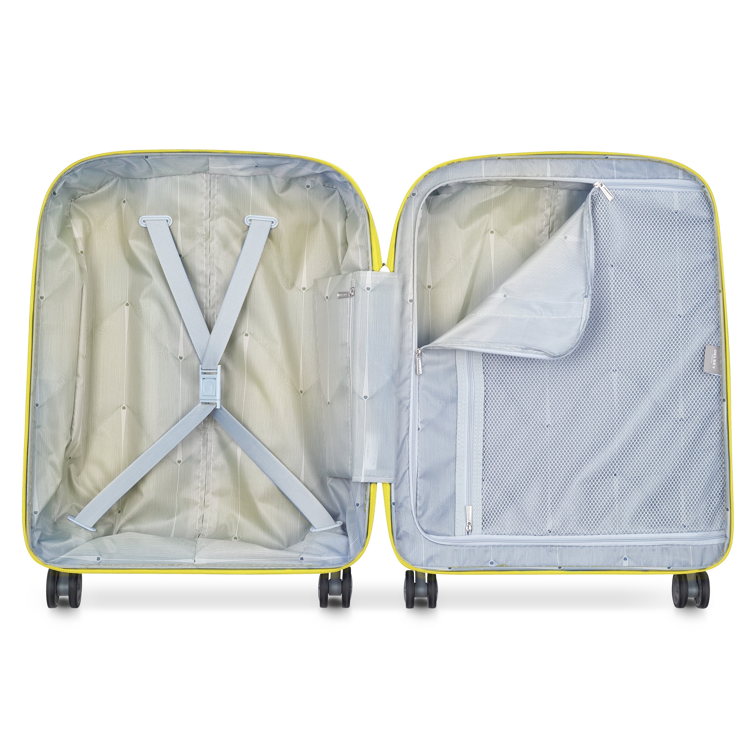 CLAVEL| Valise Cabine Slim 55 CM JAUNE LUMINEUX