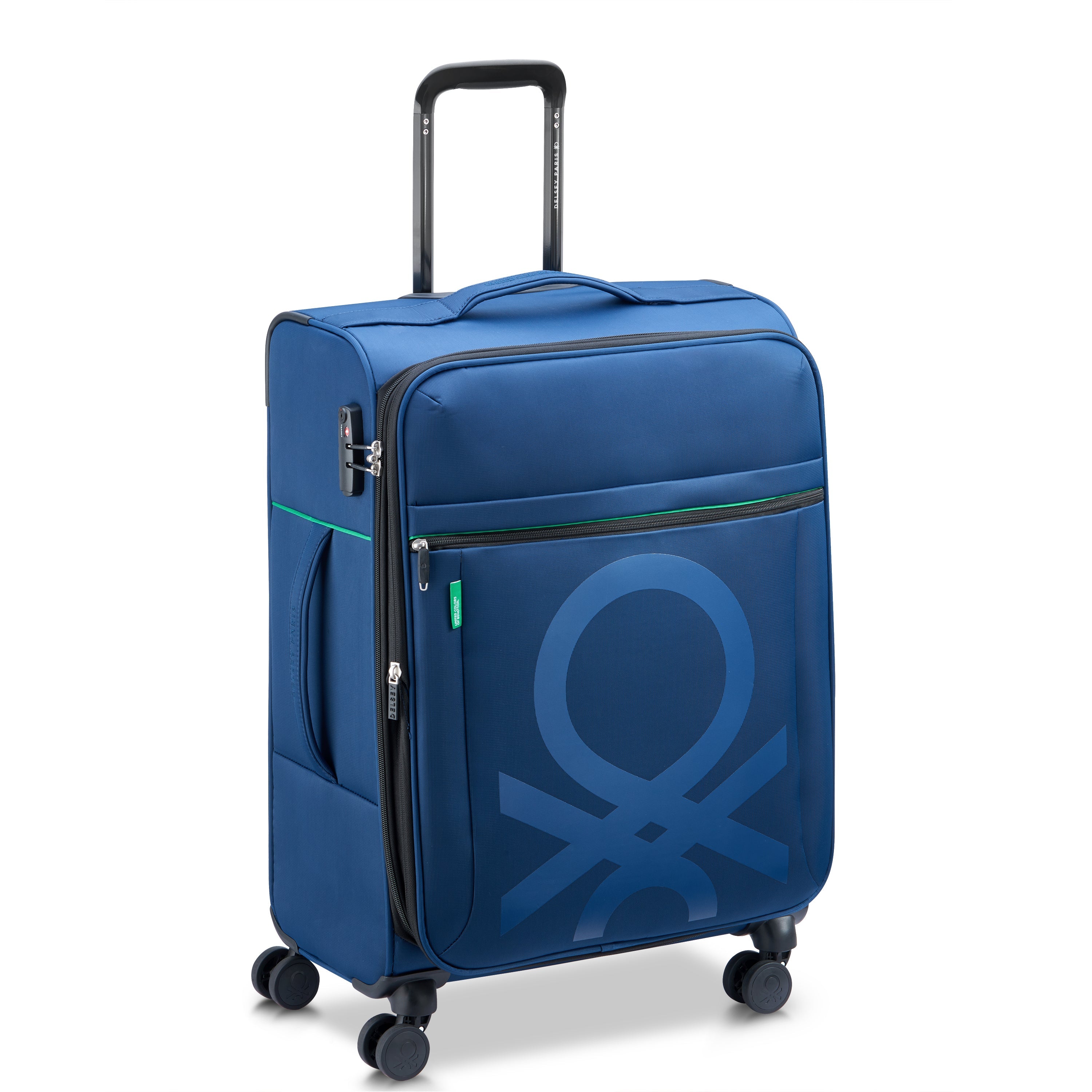 COLOR BLOCK| Valise Soute Extensible 66.5 CM BLEU MARINE