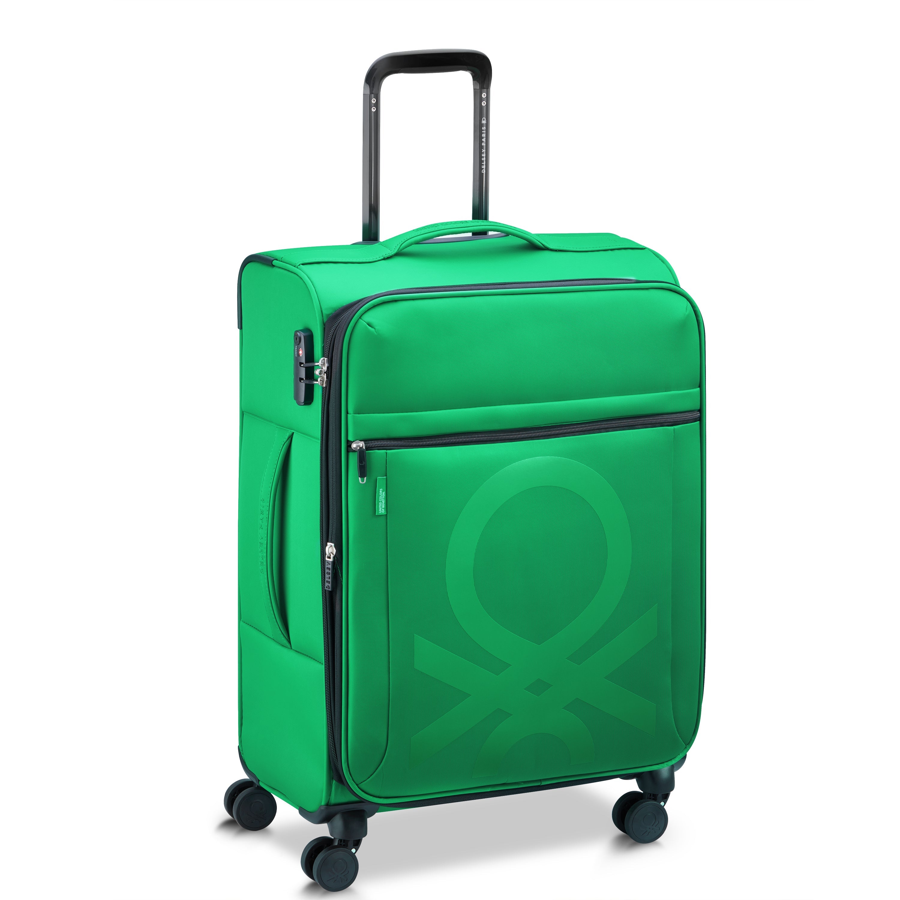 COLOR BLOCK| Koffer Ruim Bagage Uitbreidbaar 66.5 CM GROEN