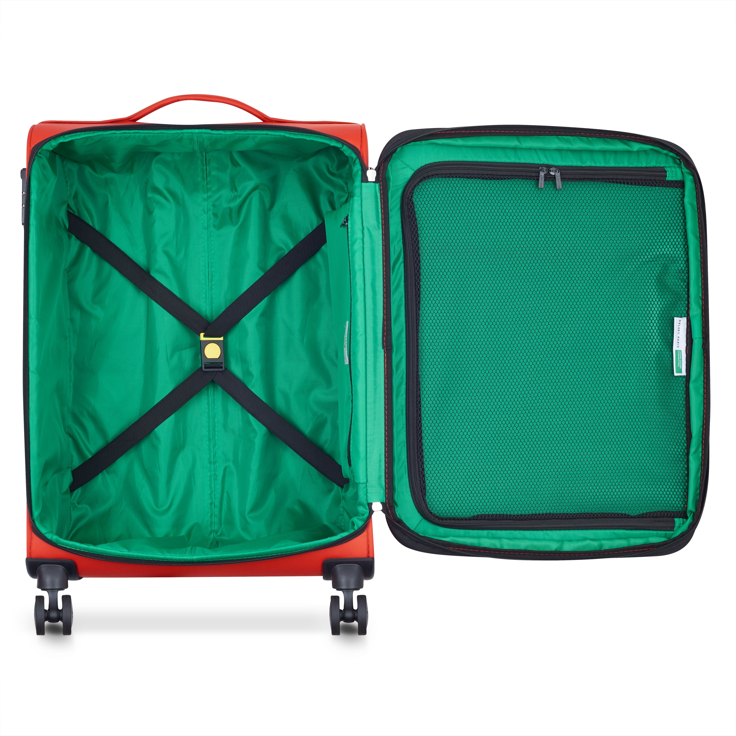COLOR BLOCK| Valise Soute Extensible 66.5 CM ROUGE