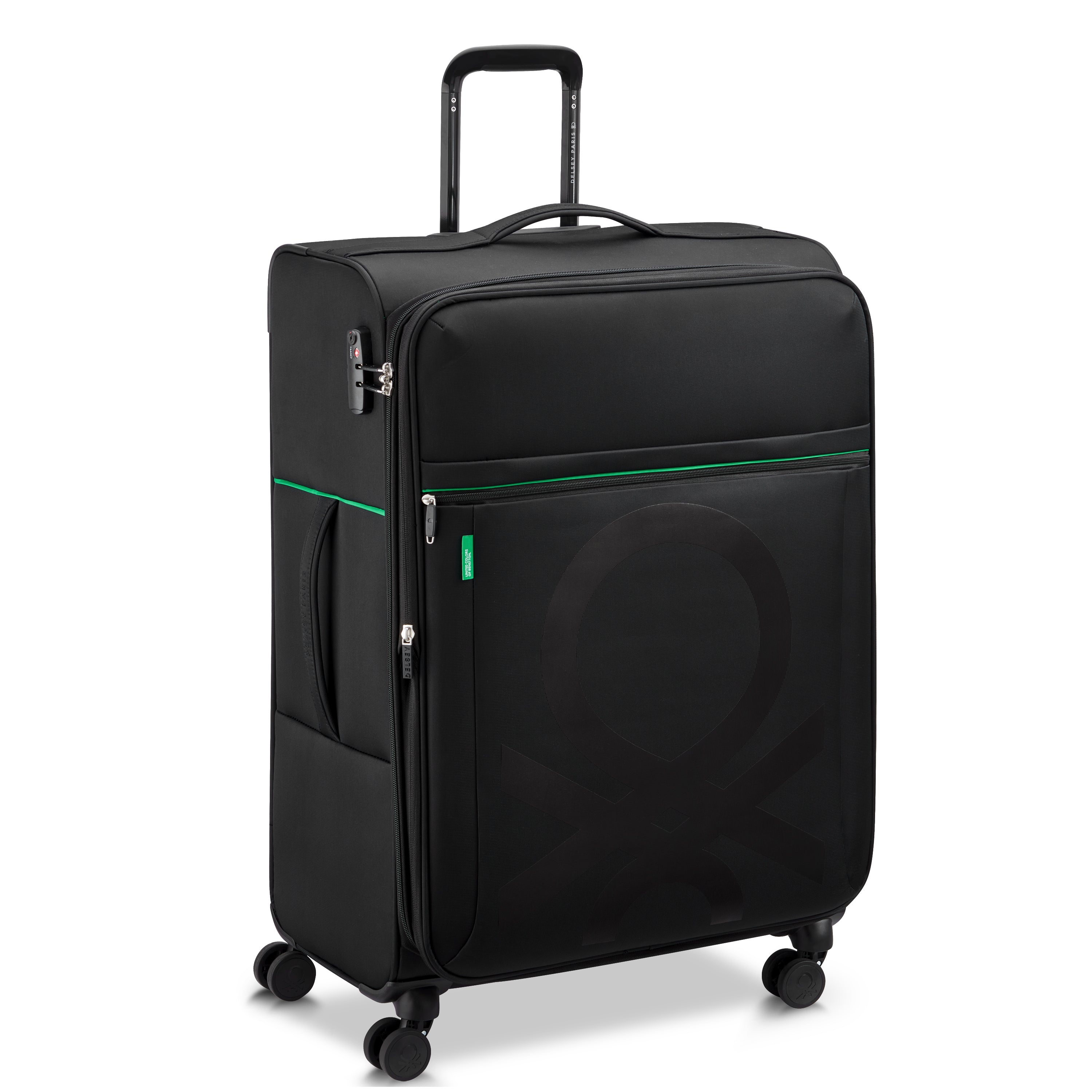COLOR BLOCK| Valise Soute Extensible 76.5 CM NOIR
