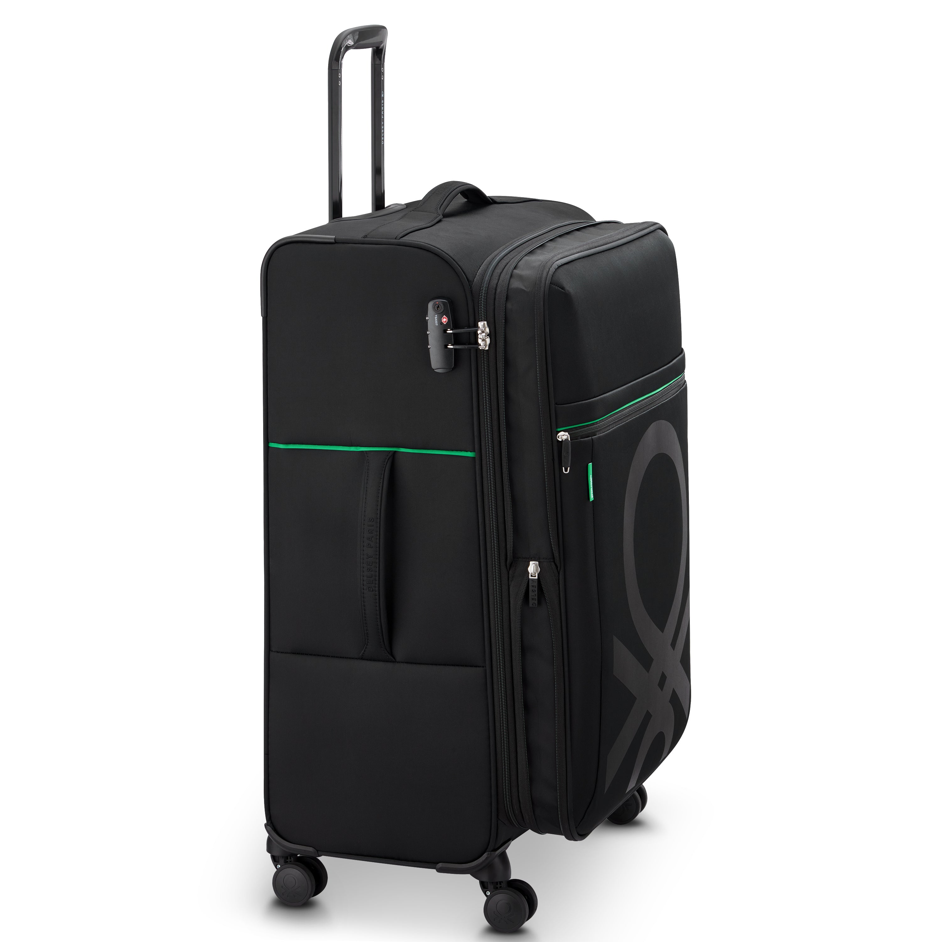 COLOR BLOCK| Valise Soute Extensible 76.5 CM NOIR