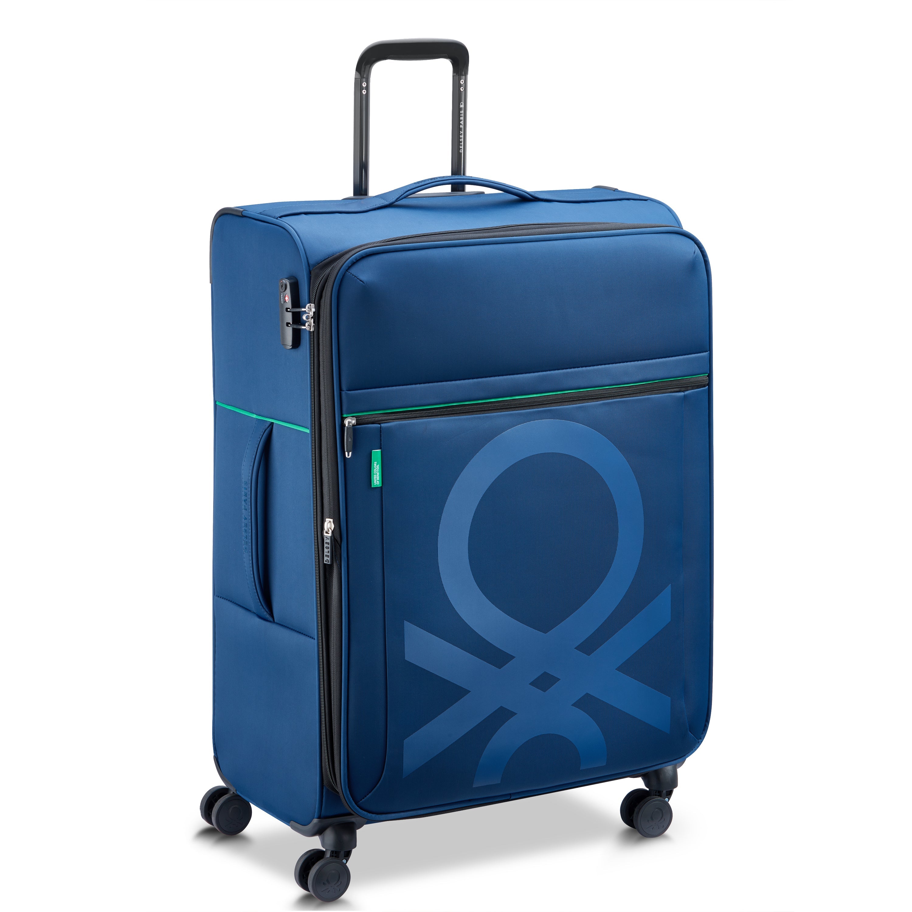 COLOR BLOCK| Koffer Check-In Erweiterbar 76.5 CM MARINEBLAU