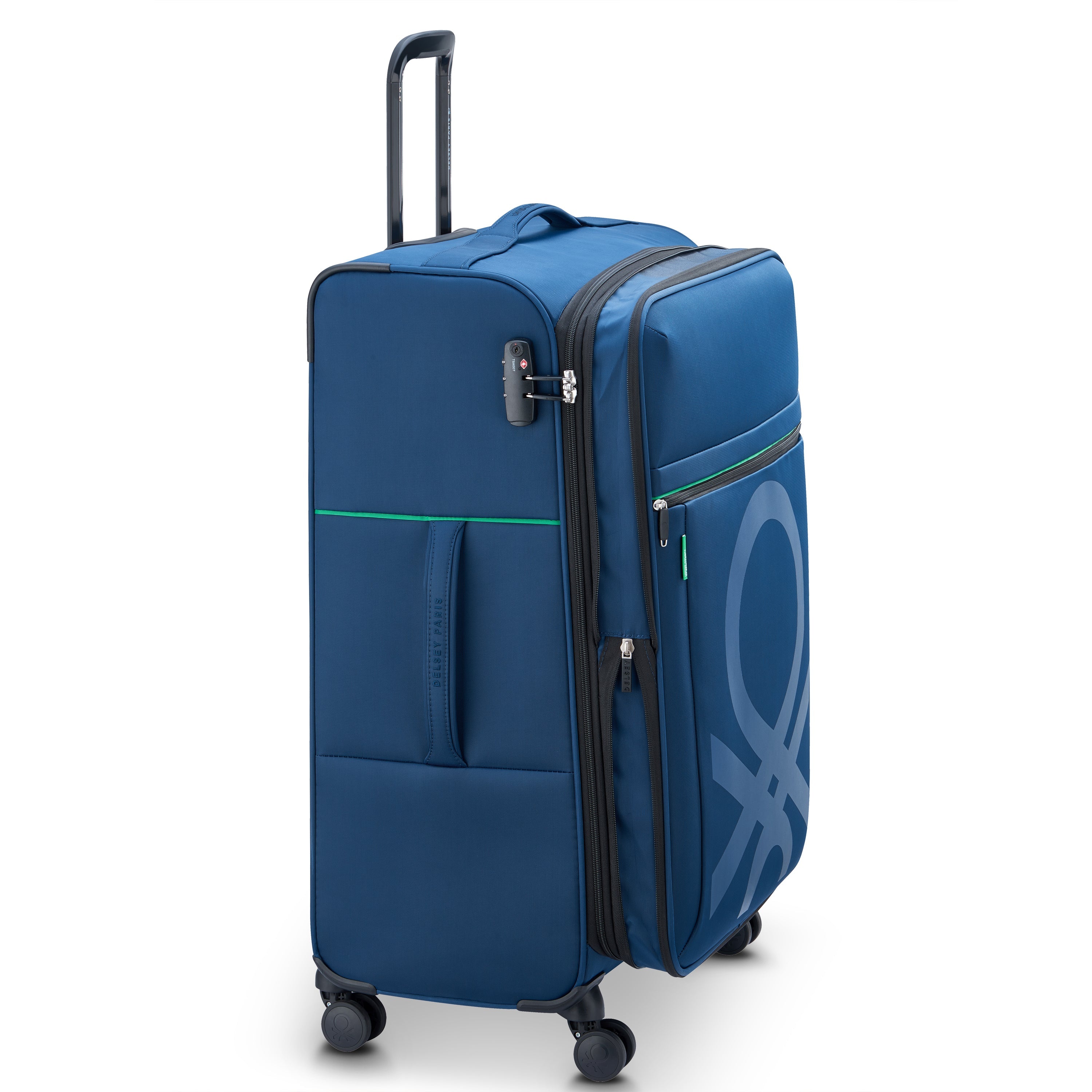 COLOR BLOCK| Koffer Check-In Erweiterbar 76.5 CM MARINEBLAU