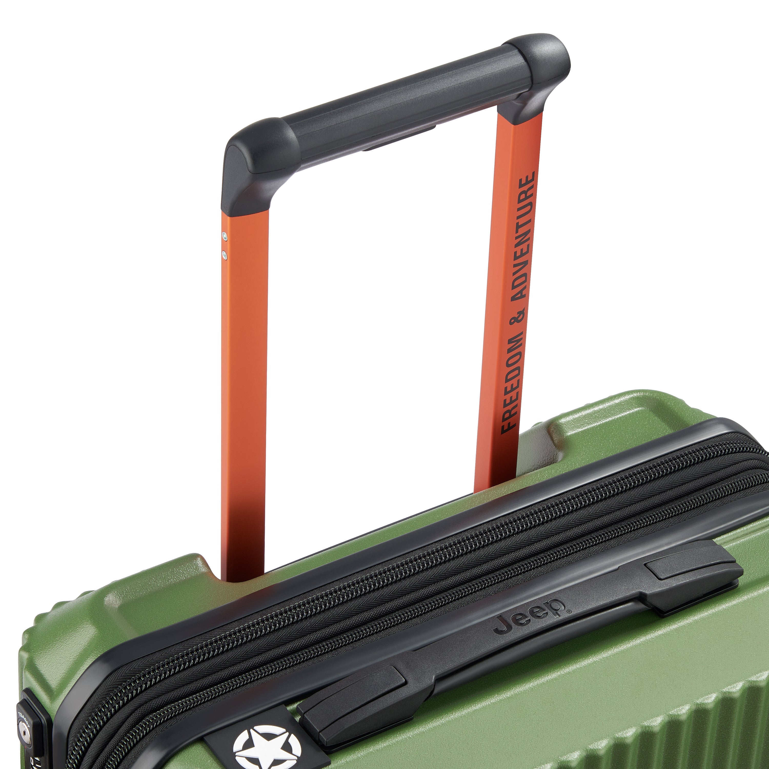 JH001A| Koffer Cabine slim Uitbreidbaar 55 CM GROEN