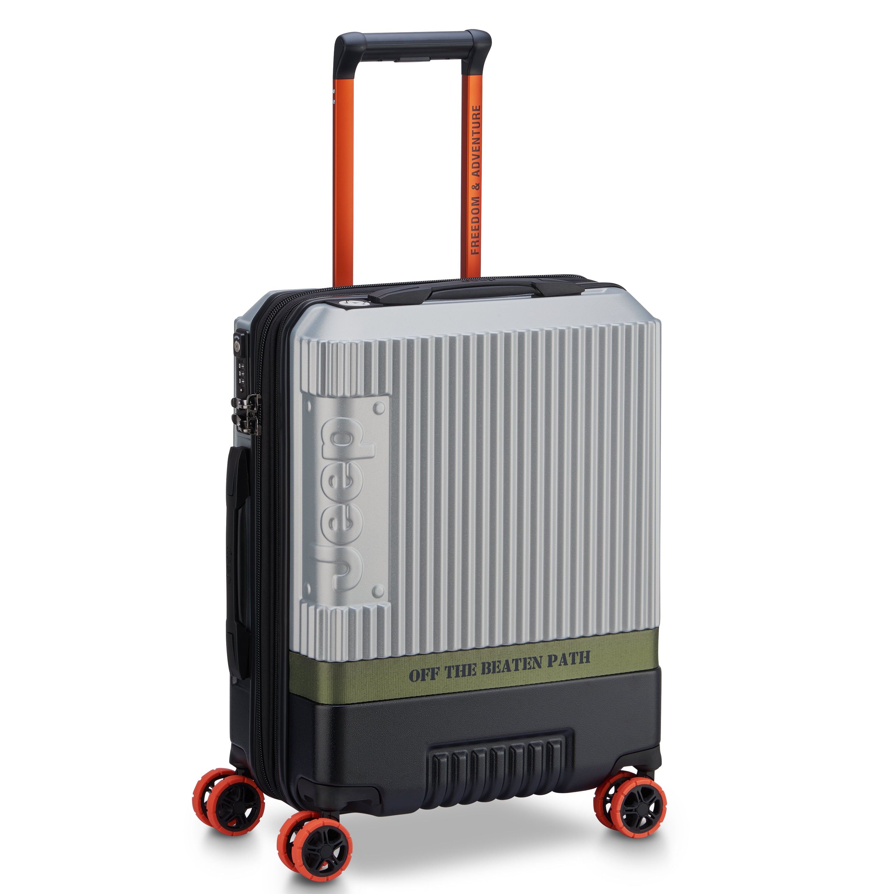 JH001A| Valise Cabine Slim Extensible 55 CM ARGENT