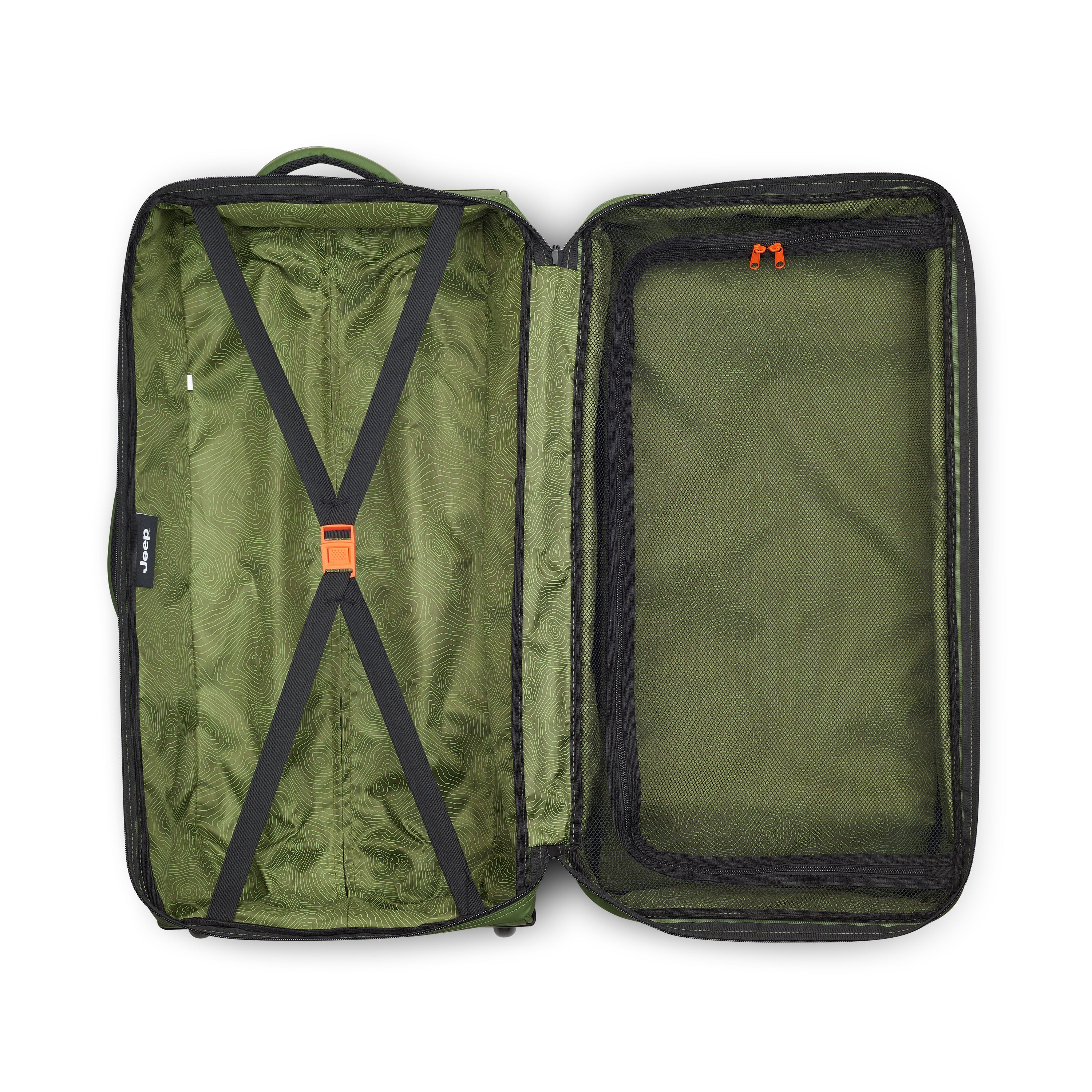JS006B| Trolley Duffle Bag Check-In 36.5 CM ELM GREEN