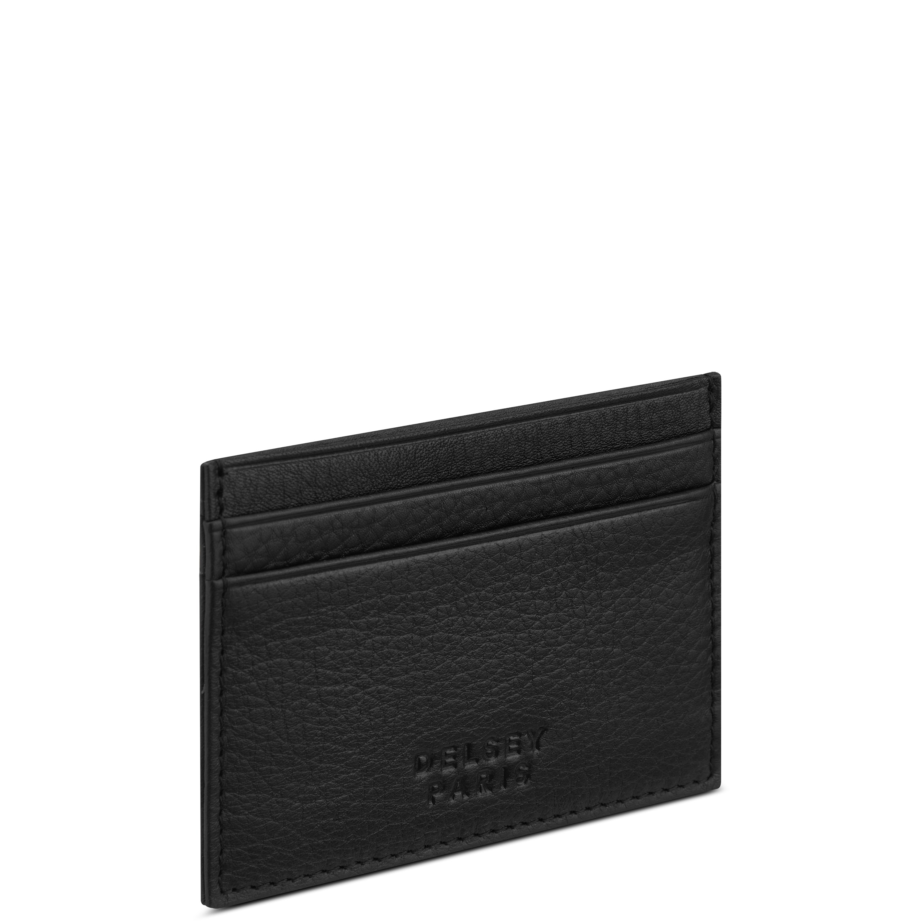 LE CUIR GRAINE| Porte-Cartes NOIR