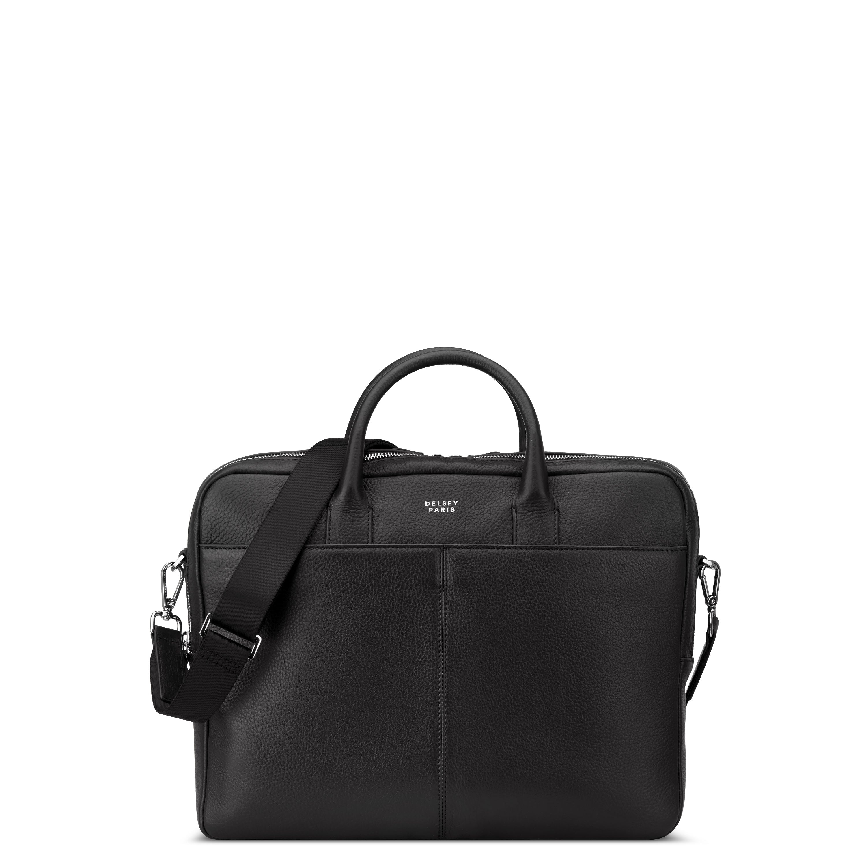 LE CUIR GRAINE| Porte-Documents NOIR