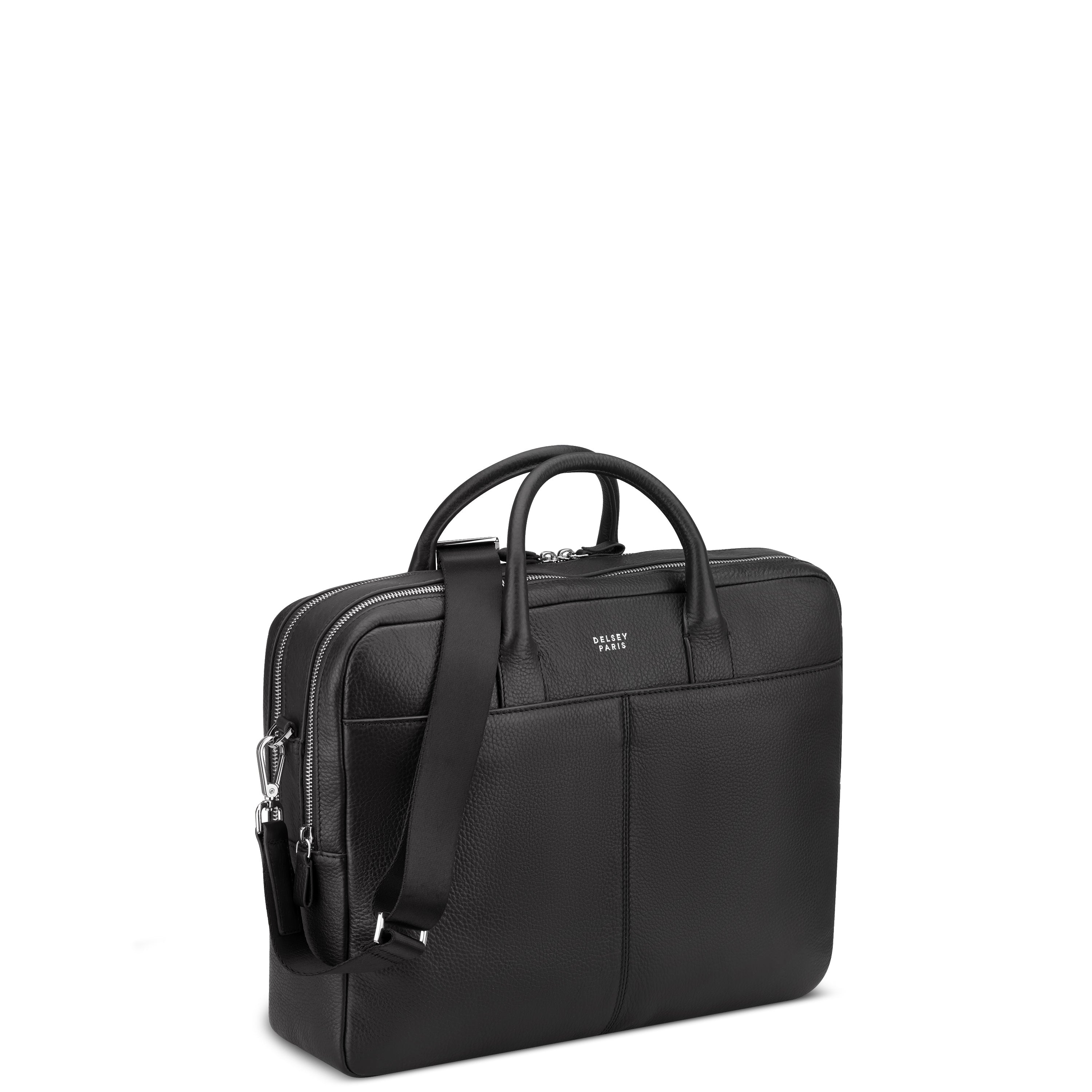 LE CUIR GRAINE| Porte-Documents NOIR