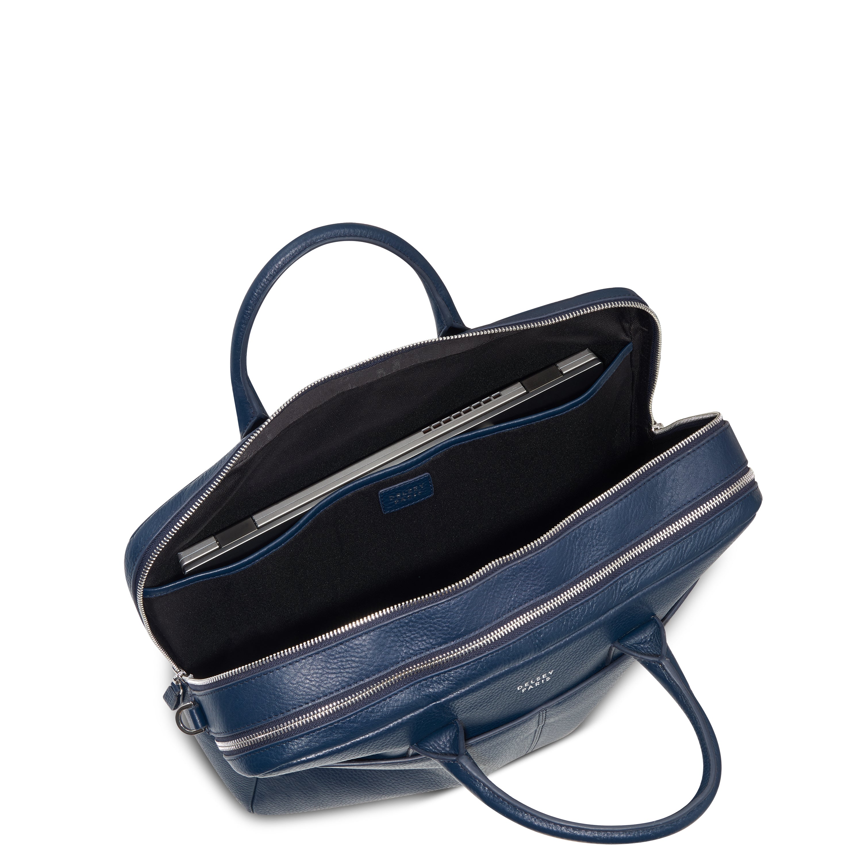 LE CUIR GRAINE| Briefcase NAVY
