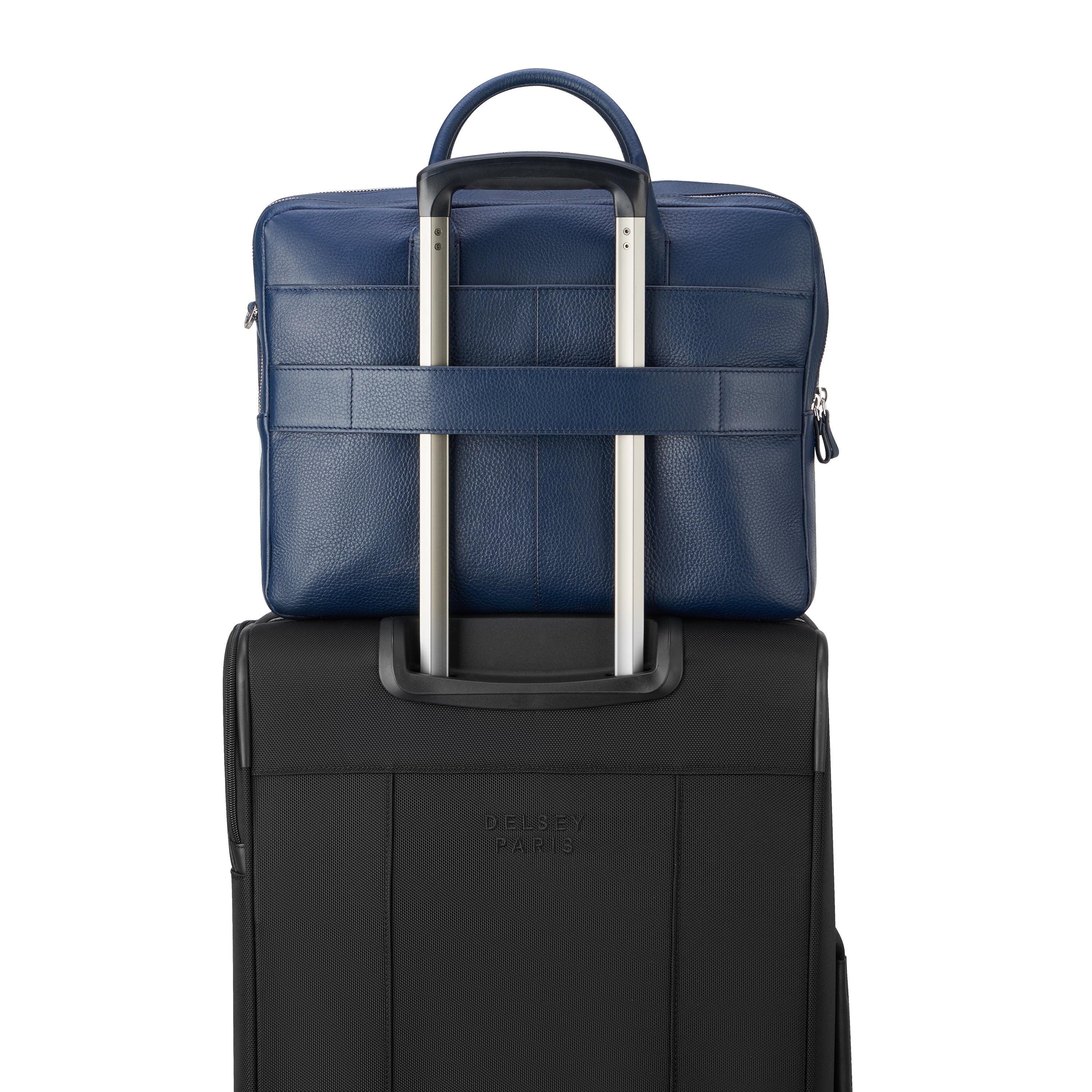 LE CUIR GRAINE| Briefcase NAVY