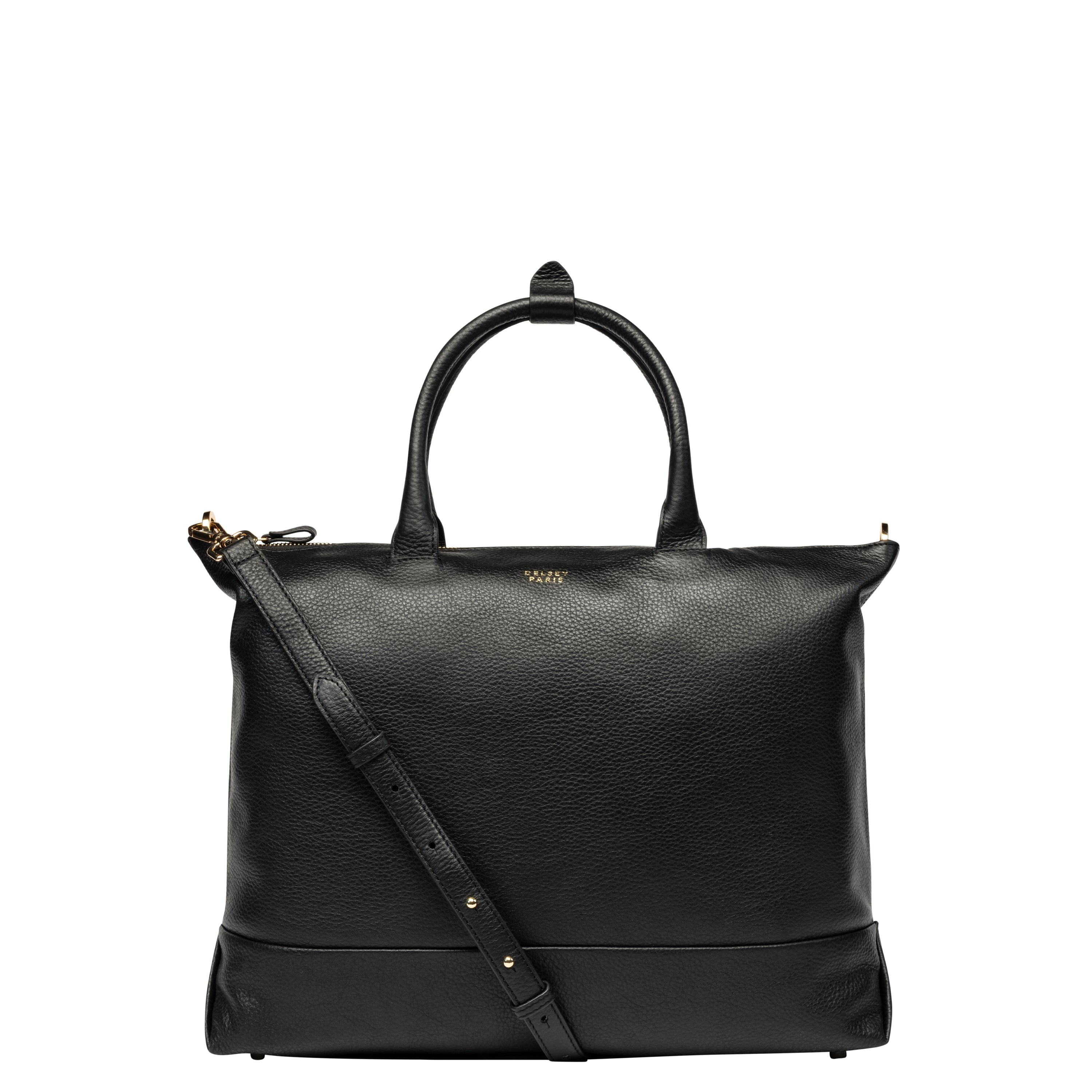 LE CUIR GRAINE| Tote Bag 34 CM BLACK