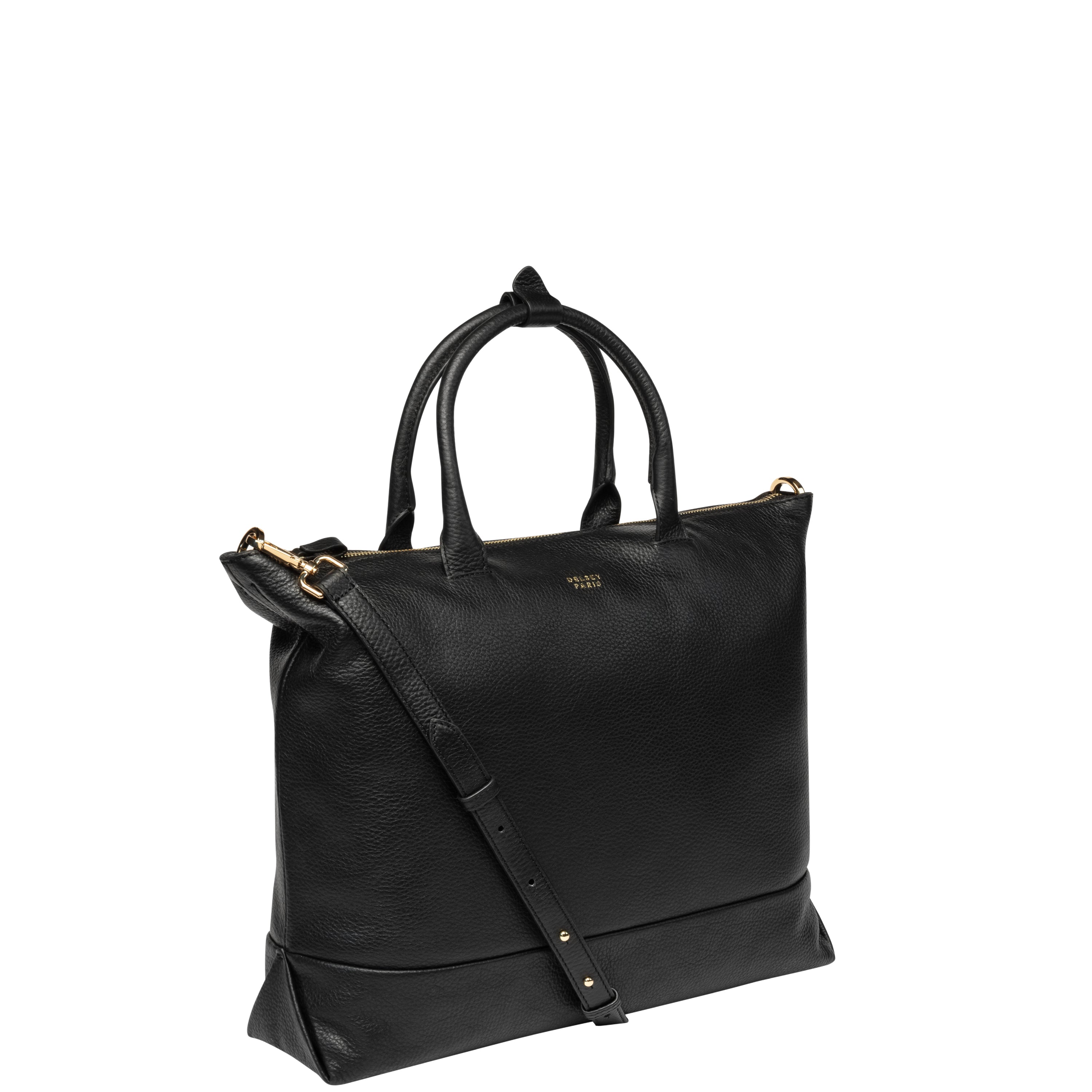 LE CUIR GRAINE| Tote Bag 34 CM BLACK