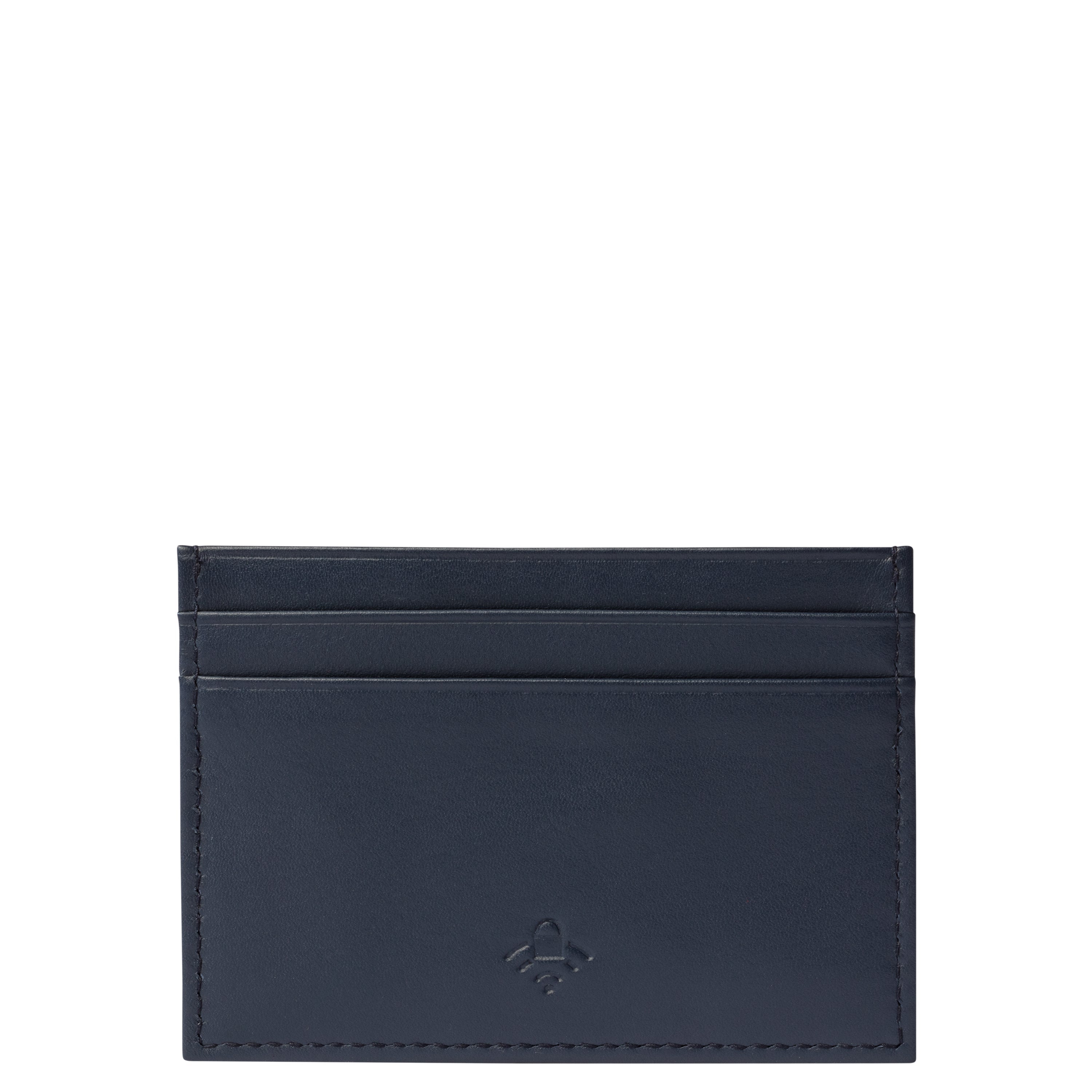 LE CUIR LISSE| Porte-Cartes BLEU MARINE