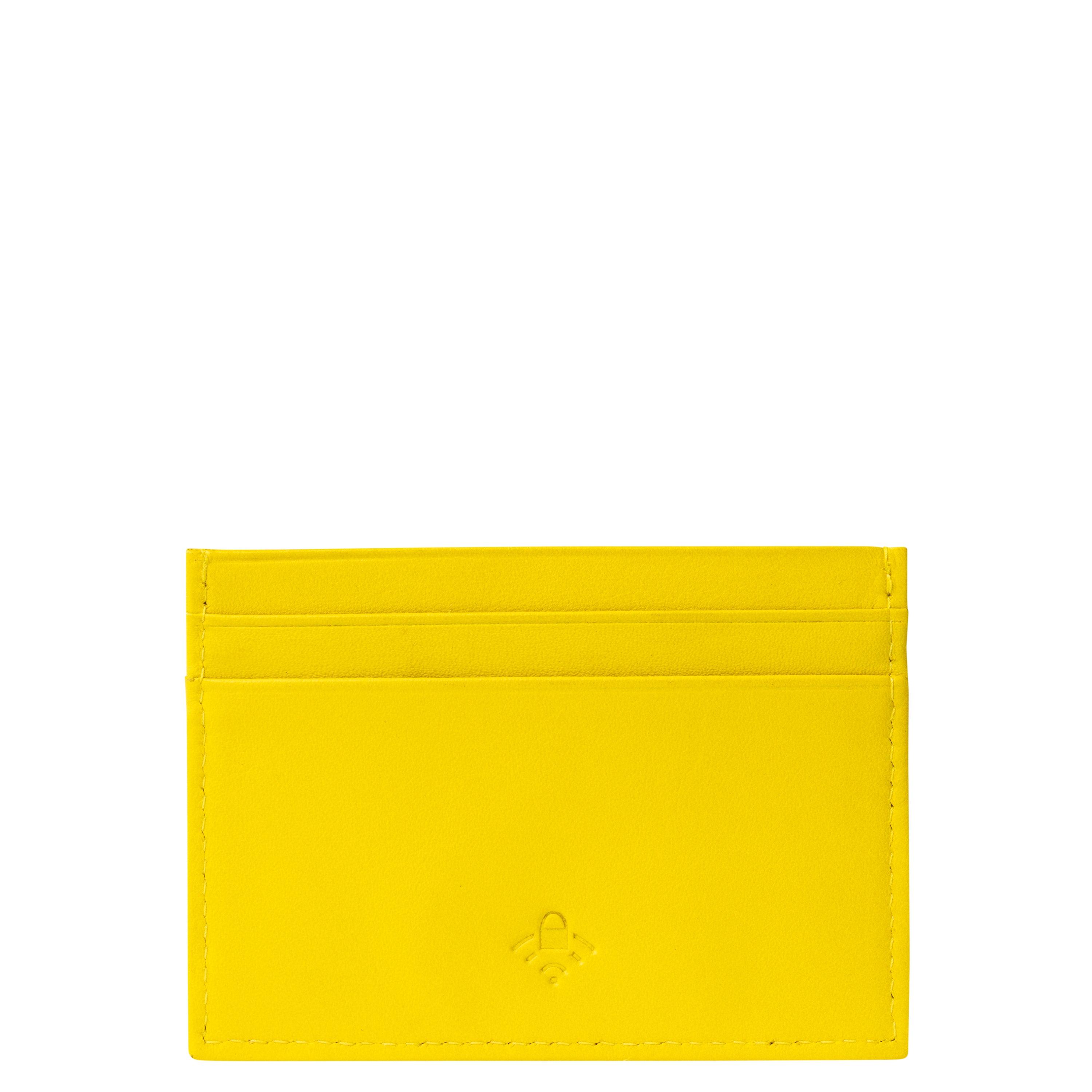 LE CUIR LISSE| Porte-Cartes JAUNE