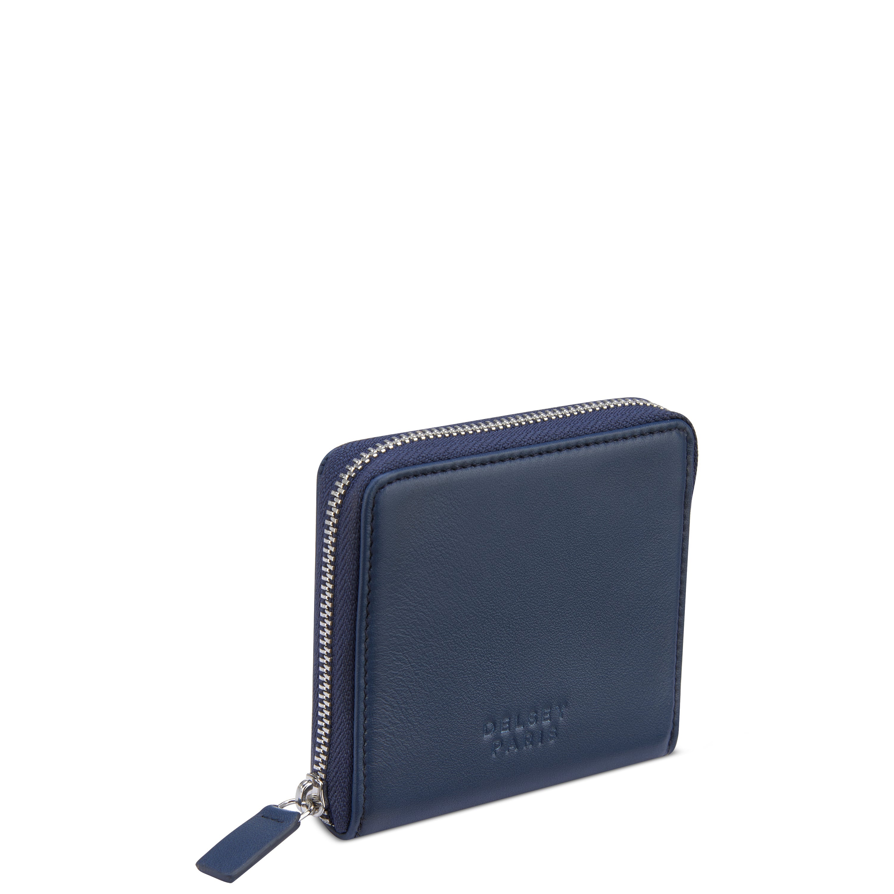 LE CUIR LISSE| Portefeuille BLEU MARINE