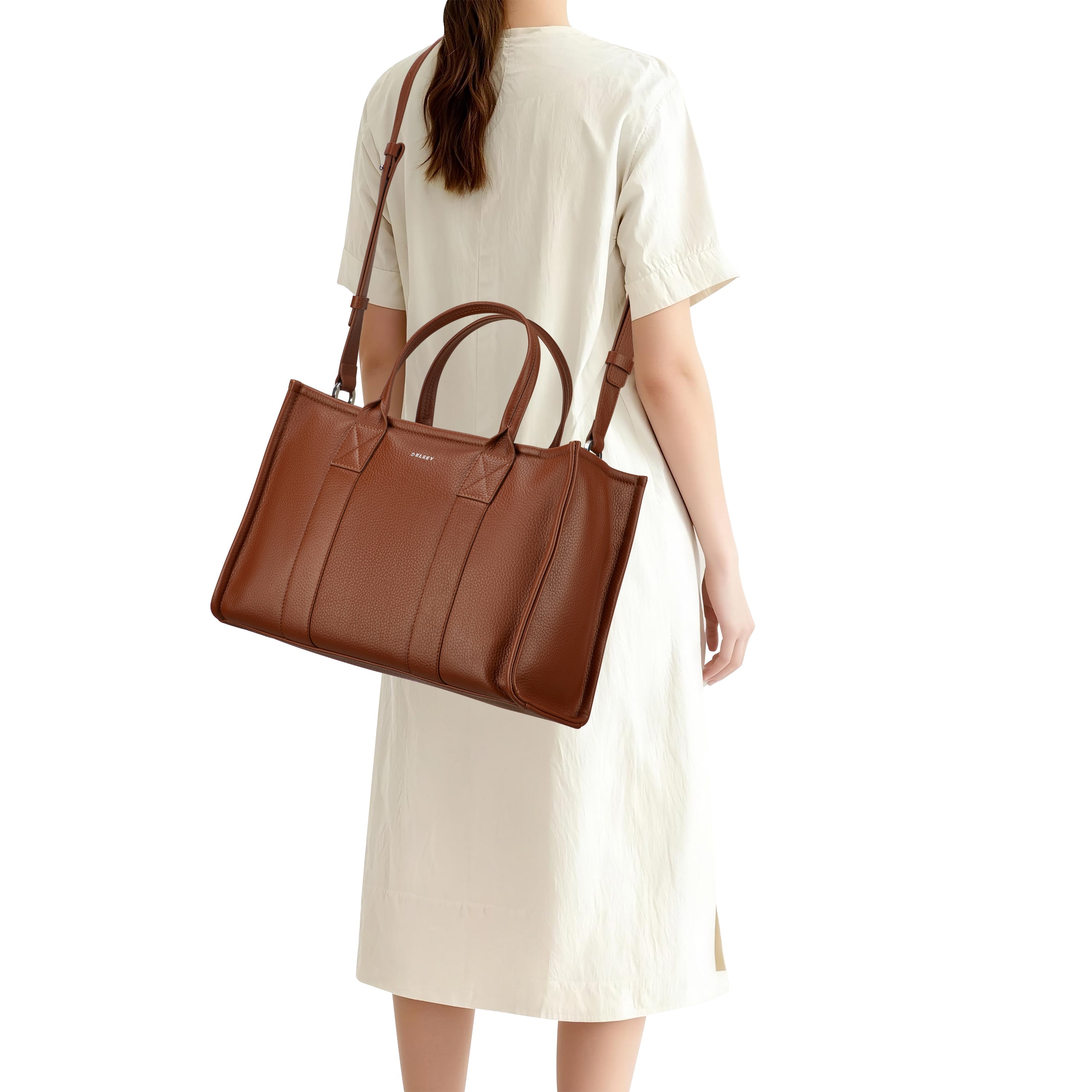 LE CUIR GRAINE| Sac à Main COGNAC