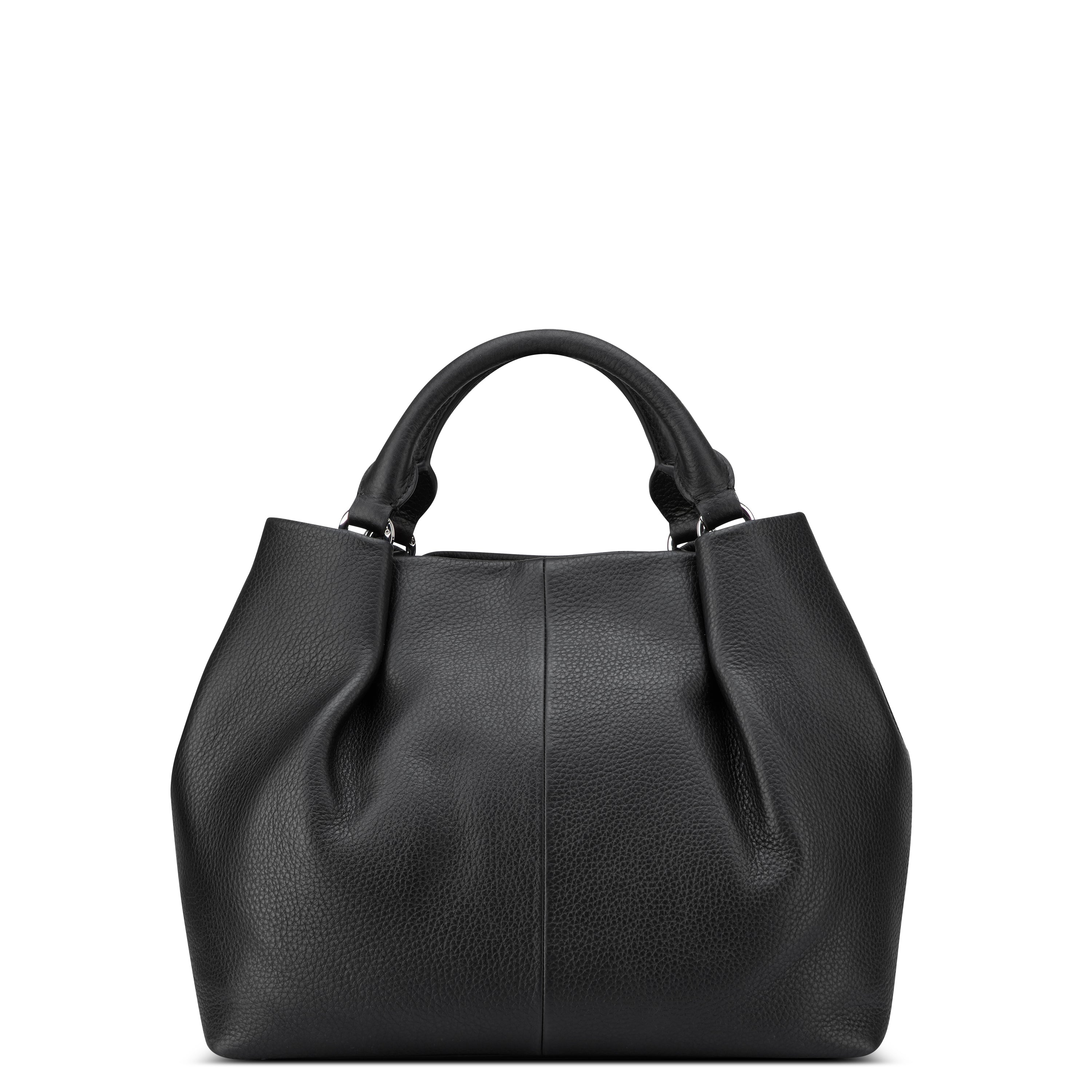 LE CUIR GRAINE| Hand Bag BLACK