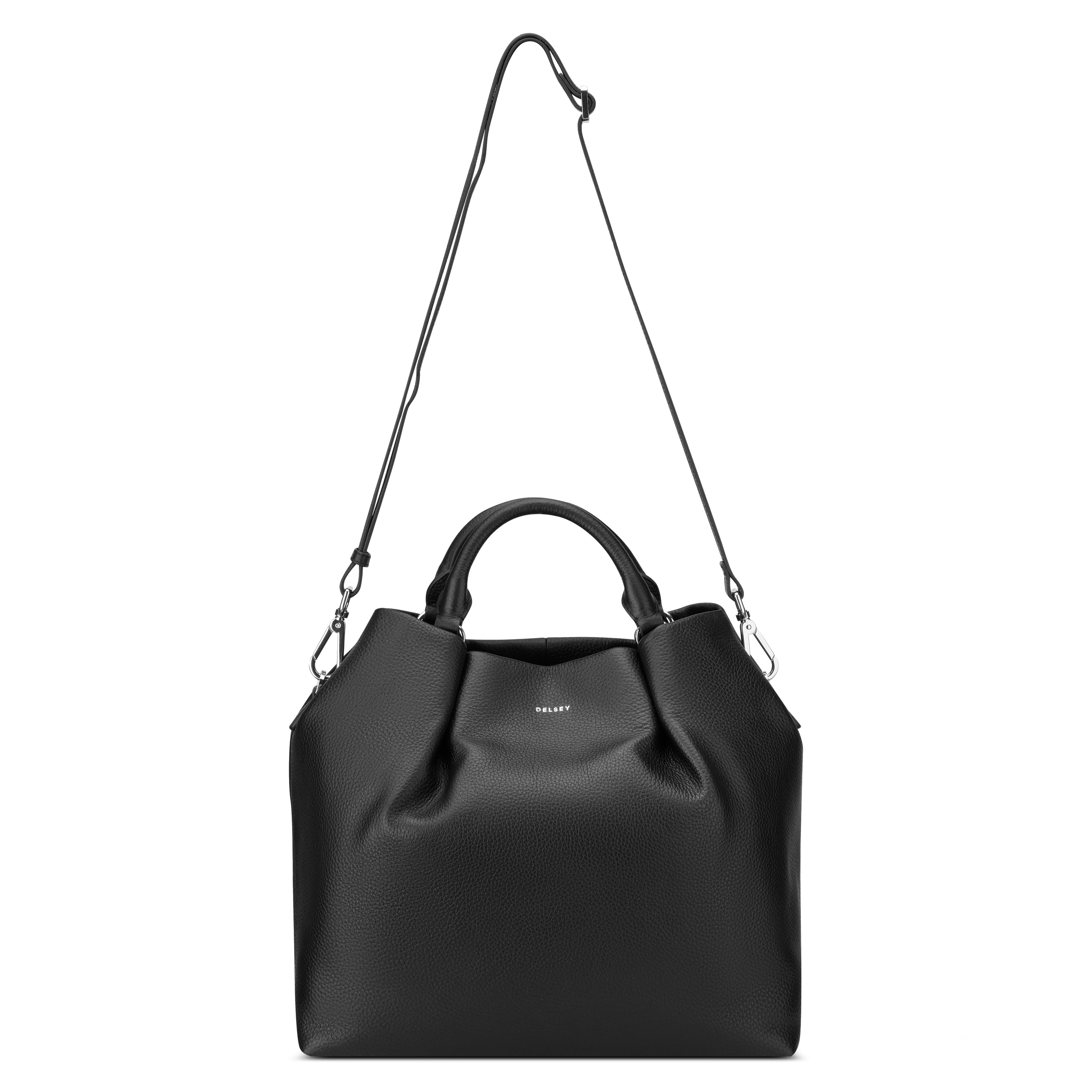 LE CUIR GRAINE| Hand Bag BLACK