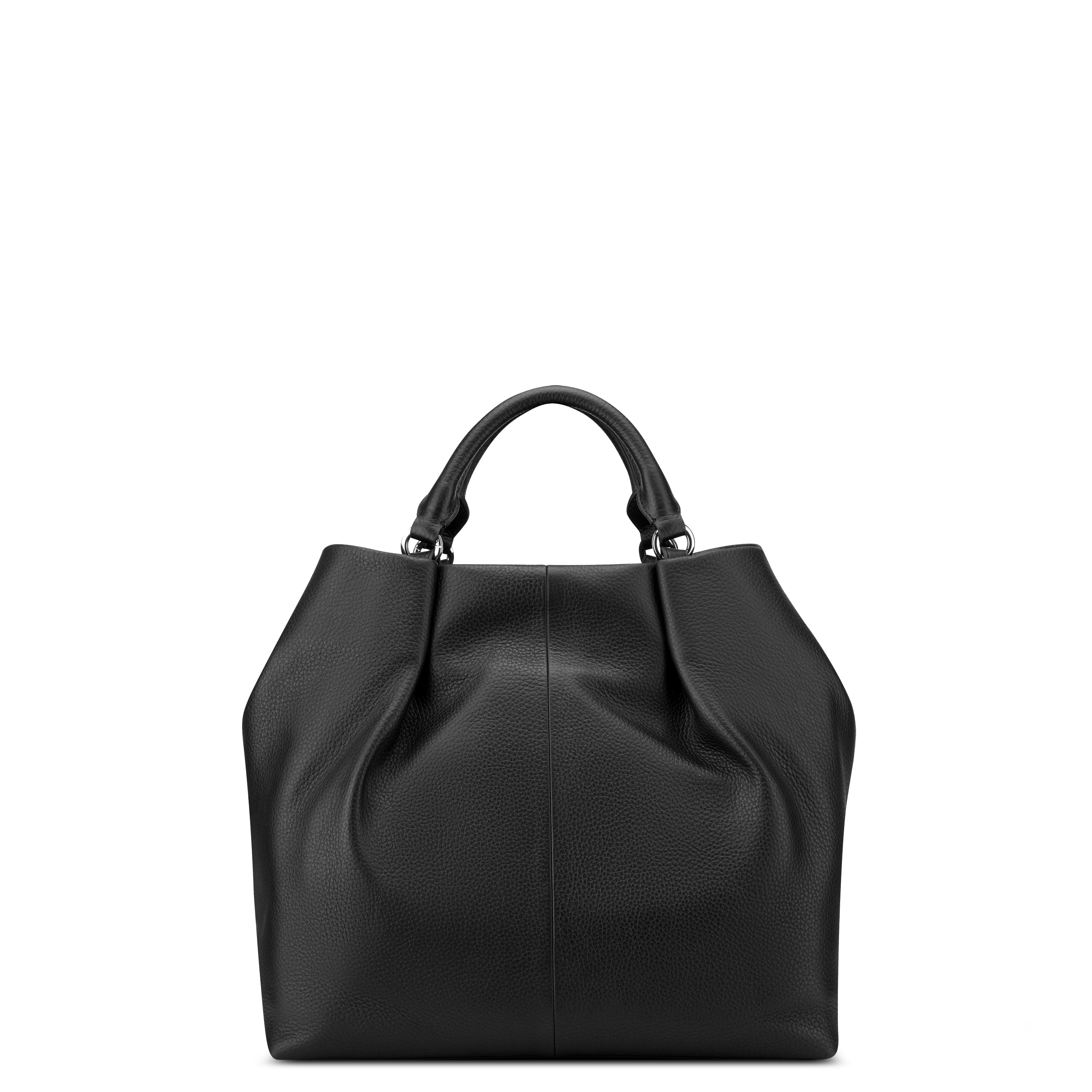 LE CUIR GRAINE| Hand Bag BLACK