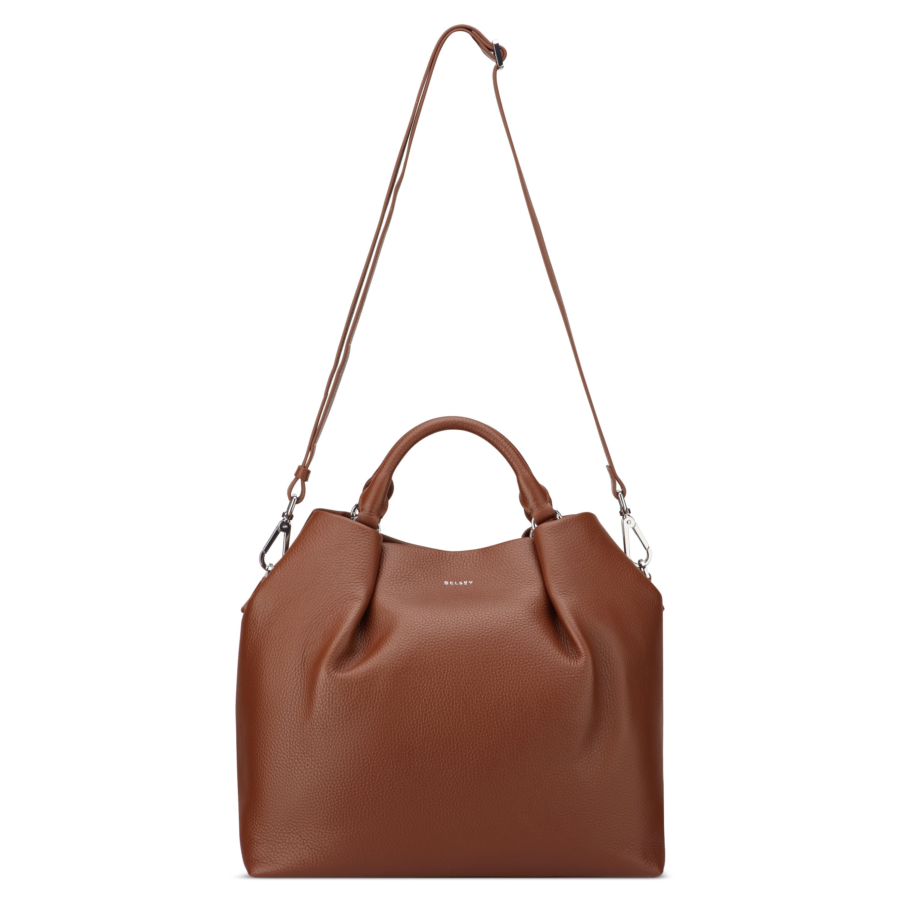 LE CUIR GRAINE| Sac à Main COGNAC
